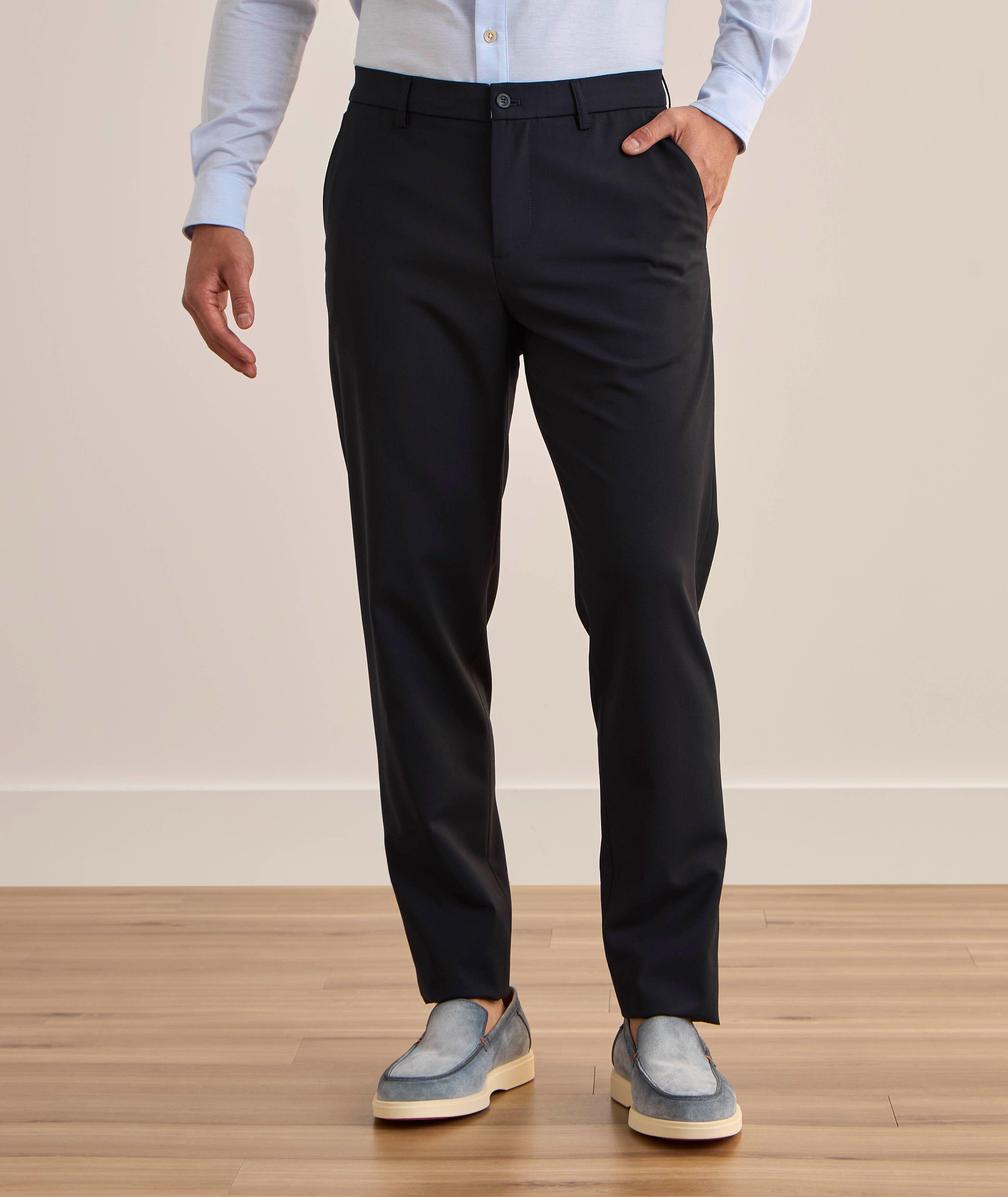 Pantalon fuselé en laine extensible image 1