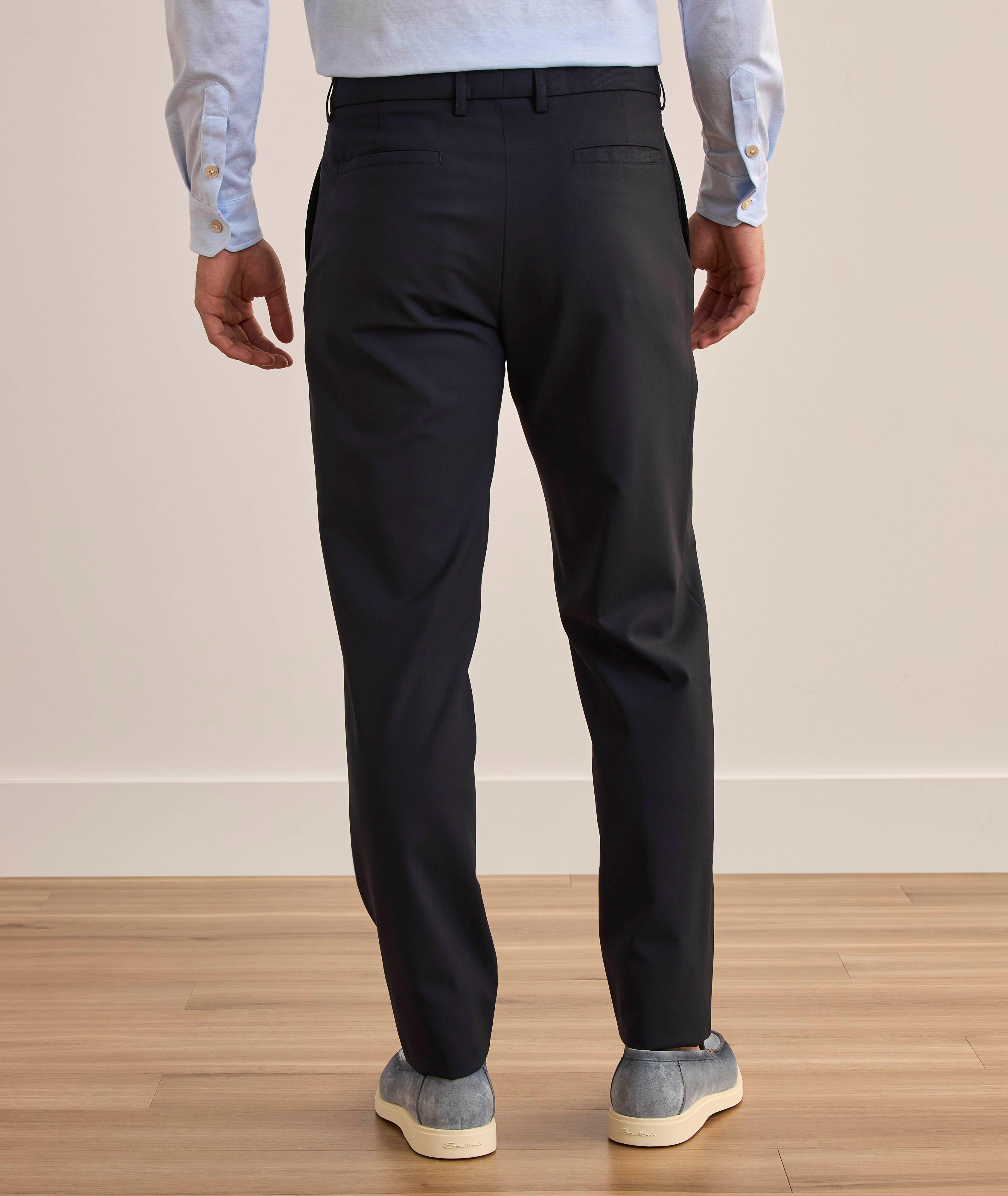 Pantalon fuselé en laine extensible image 2