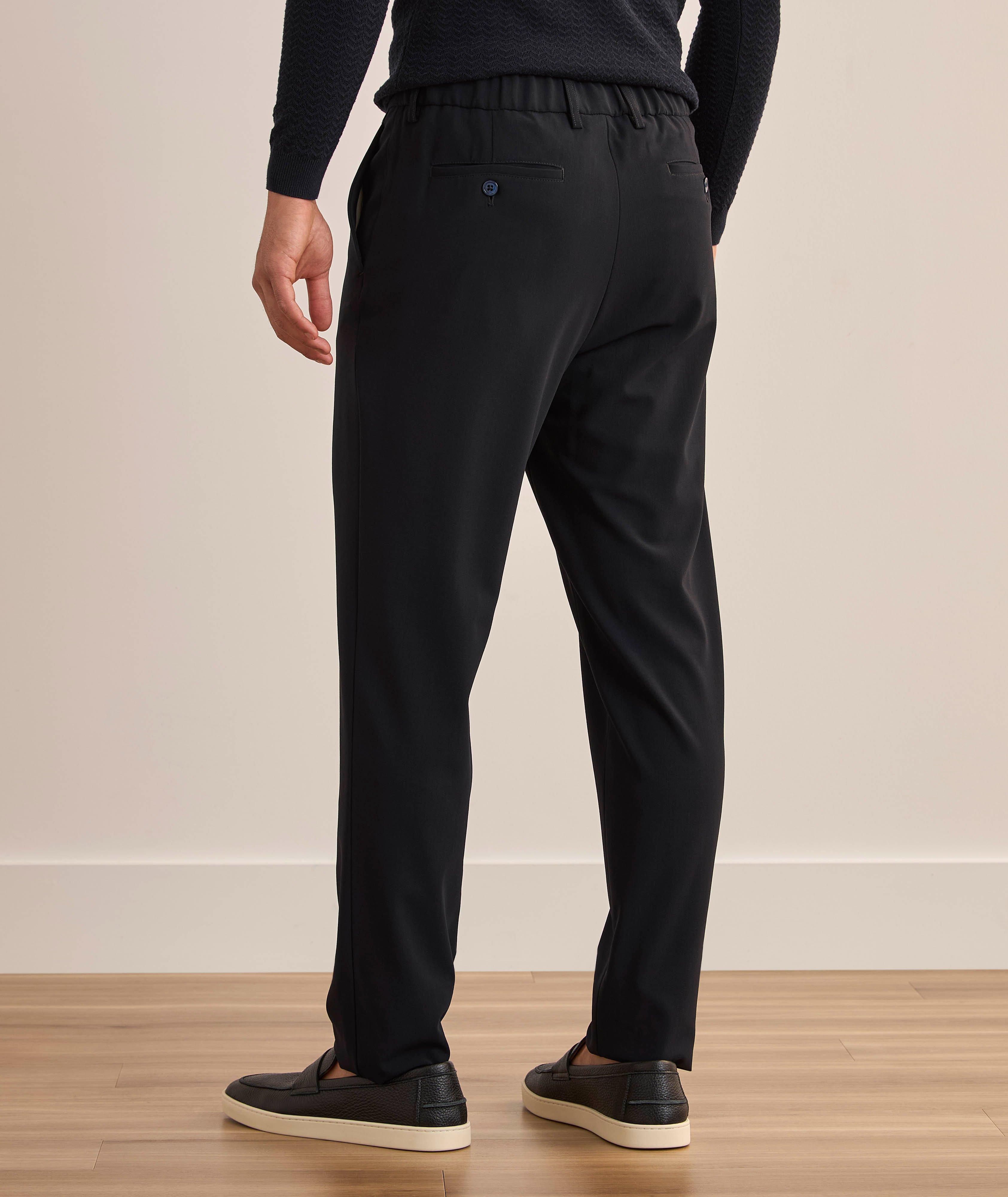 Pantalon fuselé en crêpe de laine extensible image 2