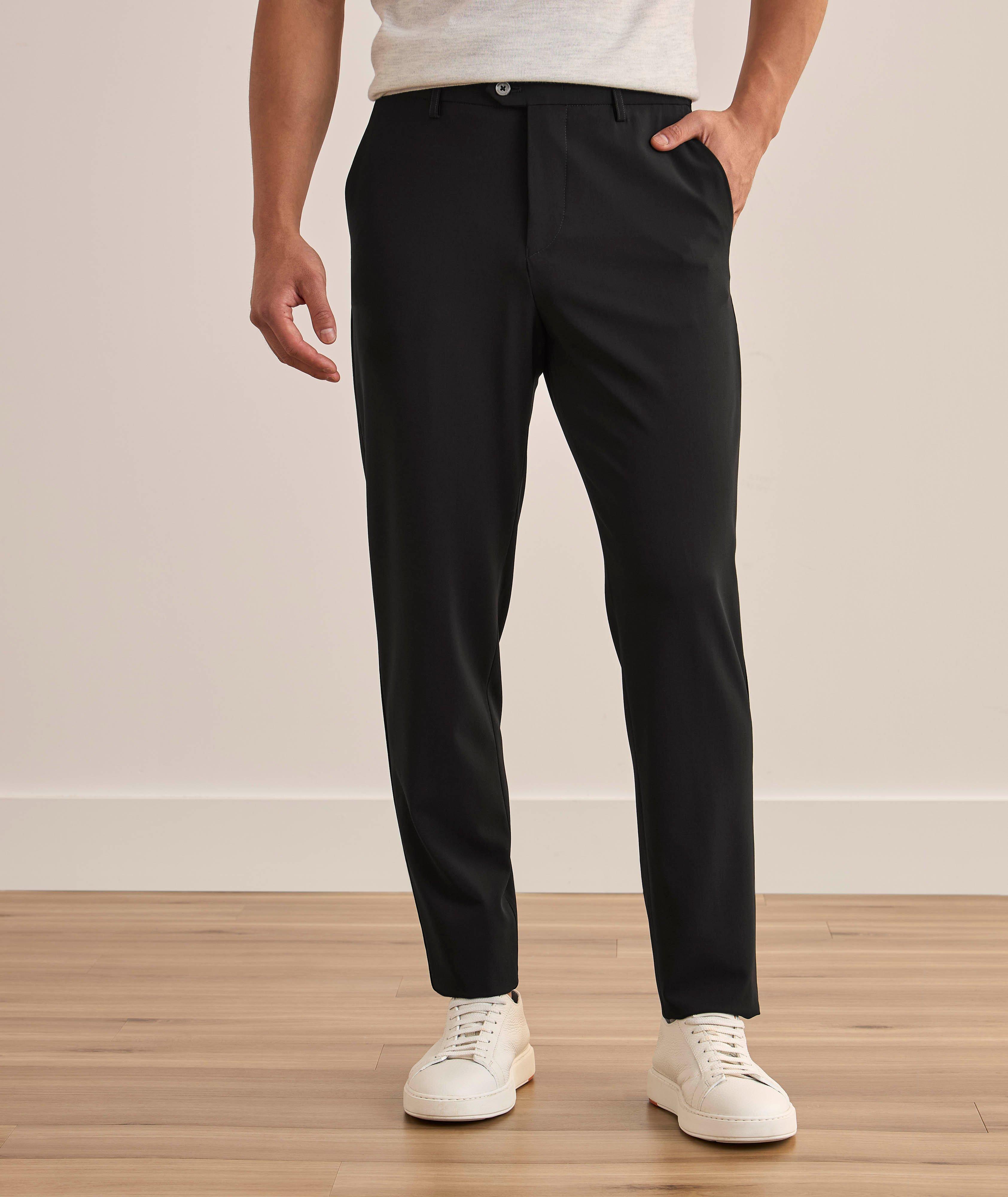 Stretch-Wool Crêpe Tapered Pants image 1