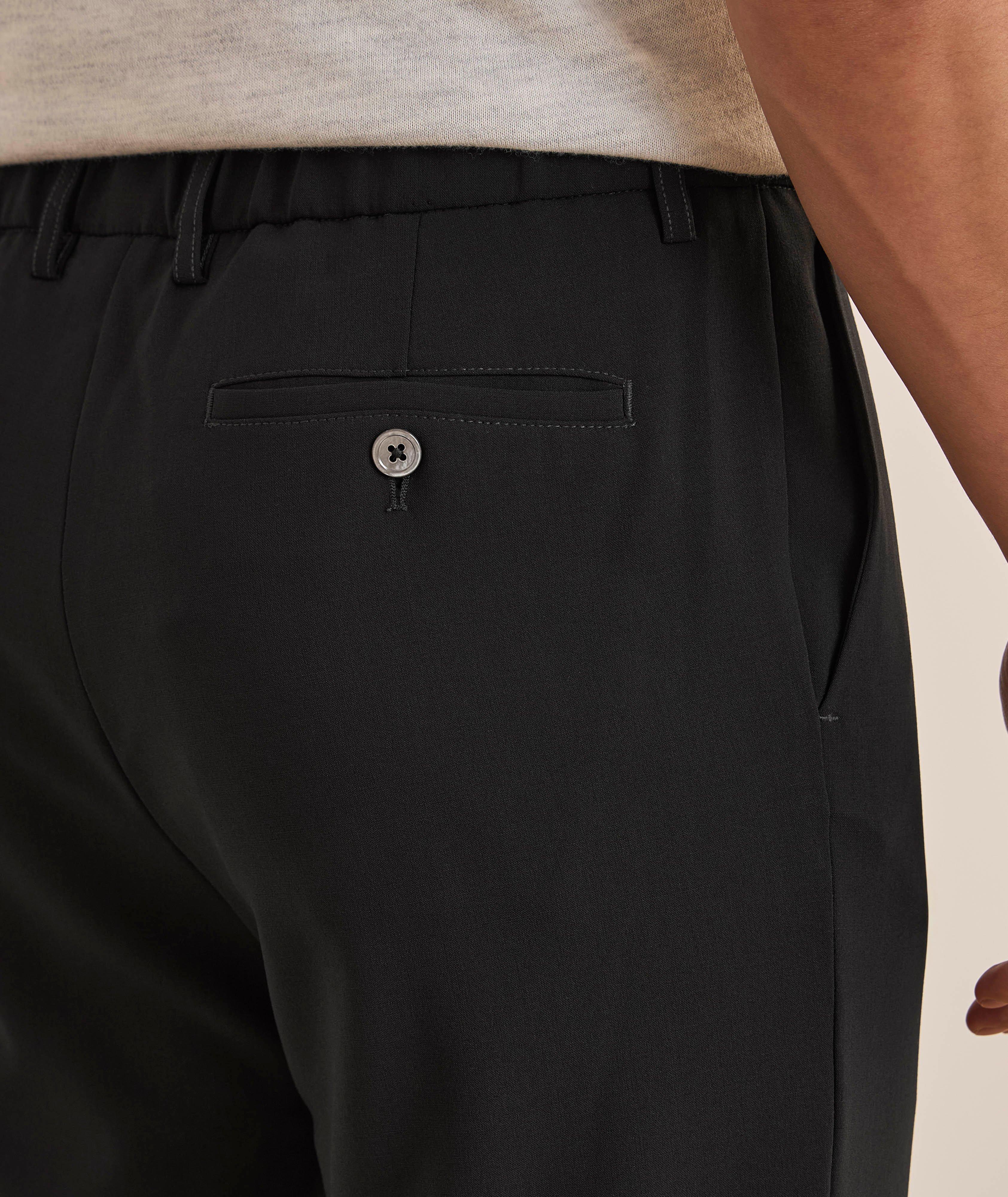Stretch-Wool Crêpe Tapered Pants image 3