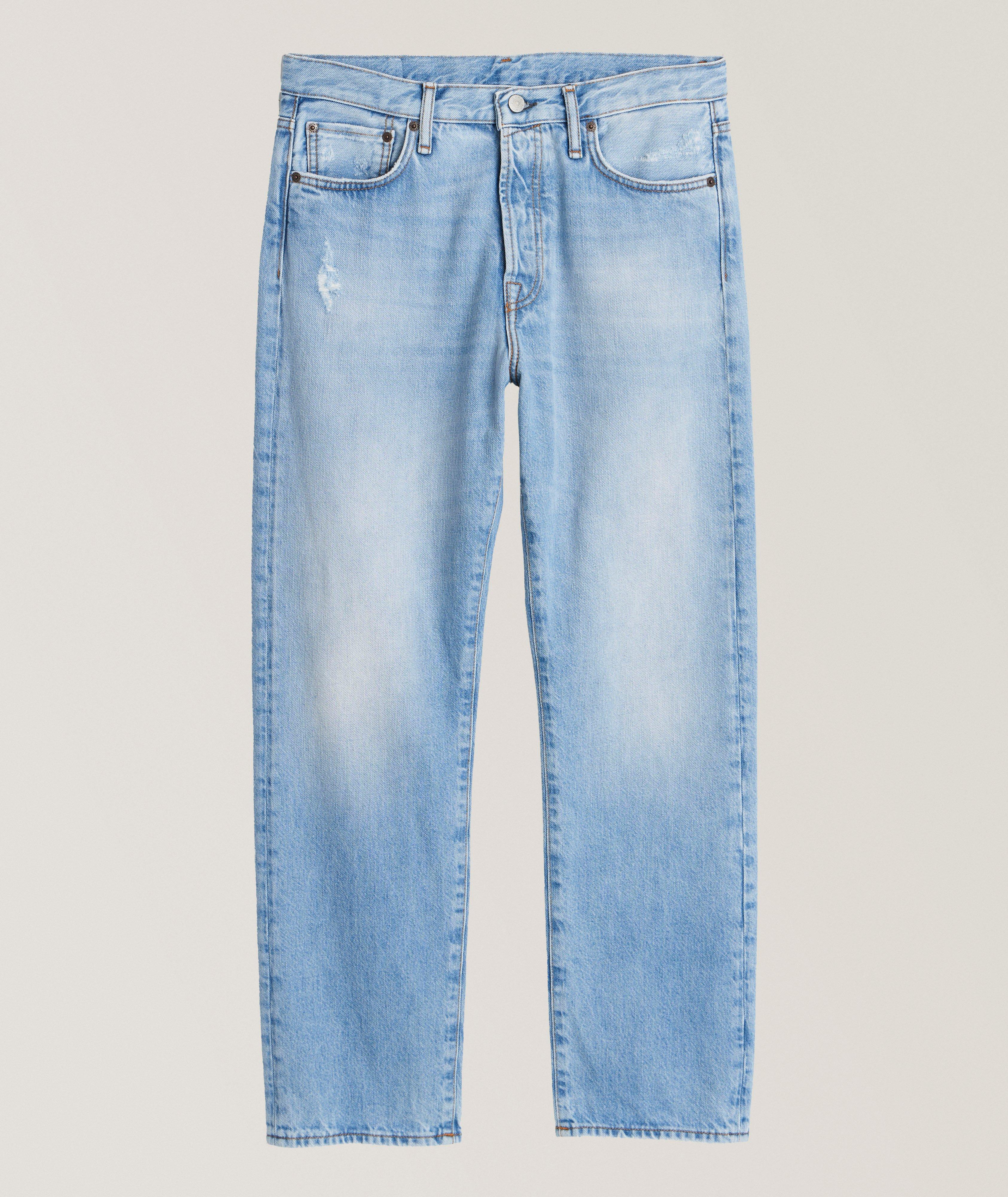 1996 Distressed Straight Jeans image 0