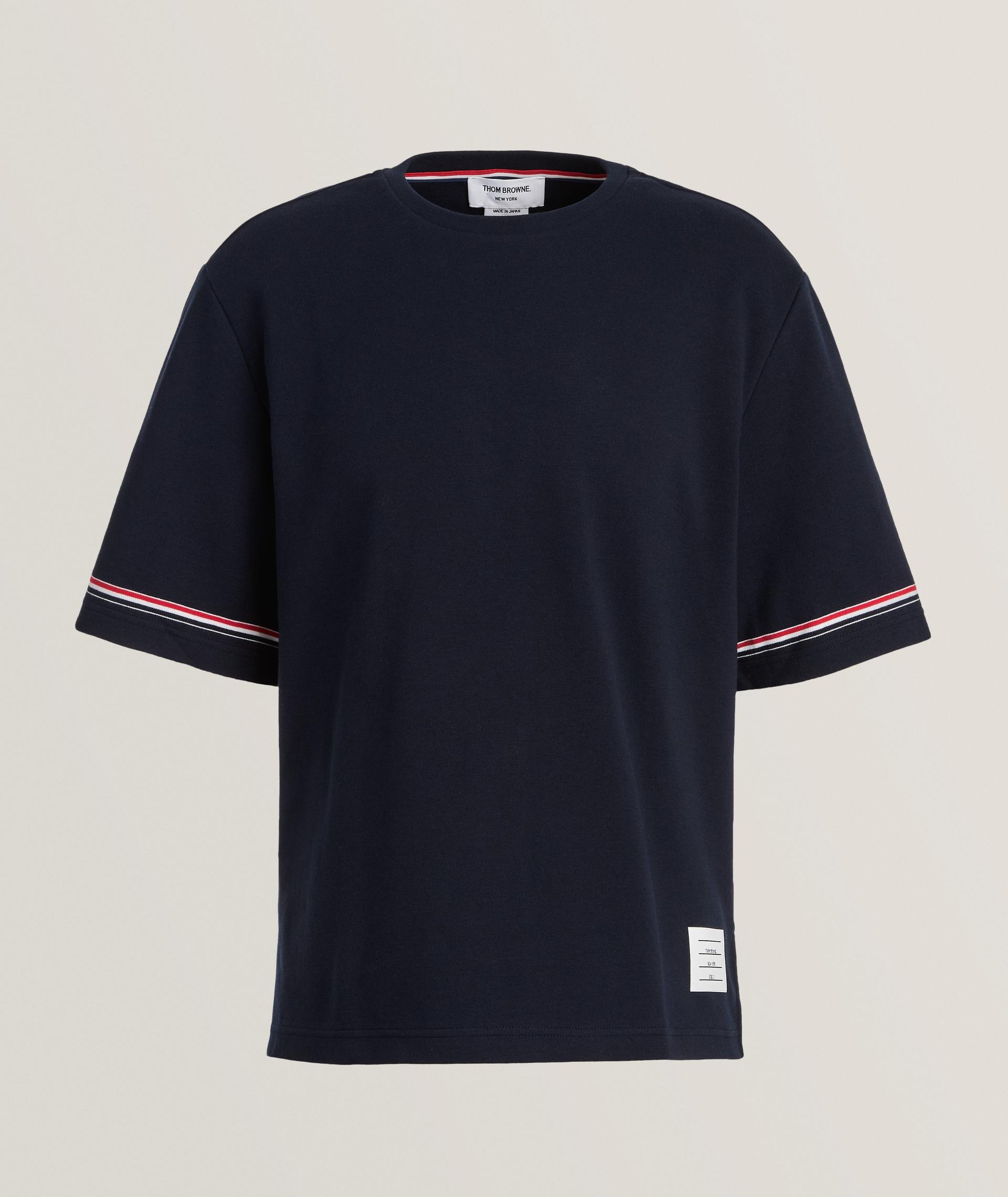 RWB Striped Trim Rugby Cotton T-Shirt image 0