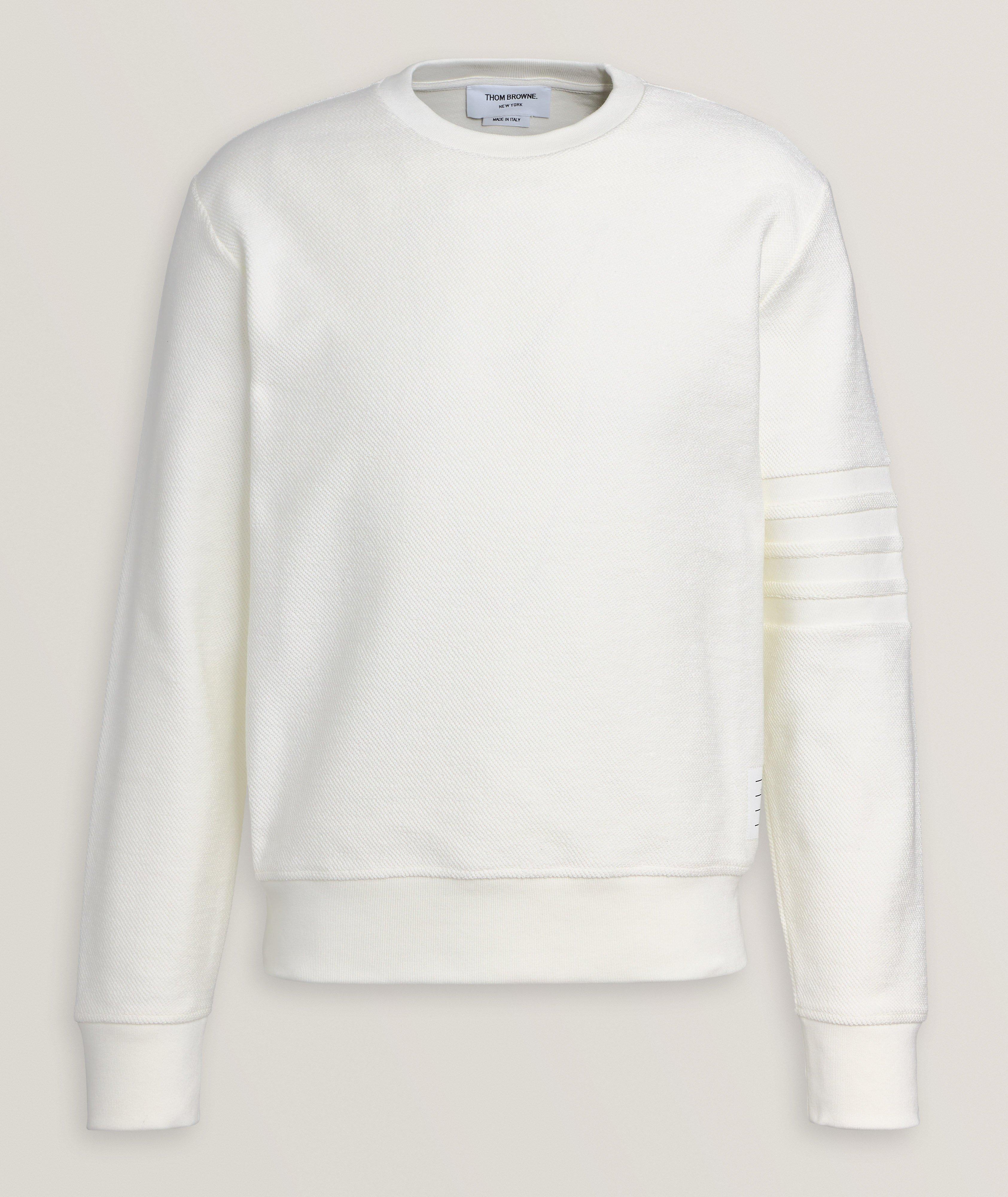 4-Bar Reverse Loopback Cotton Sweatshirt image 0