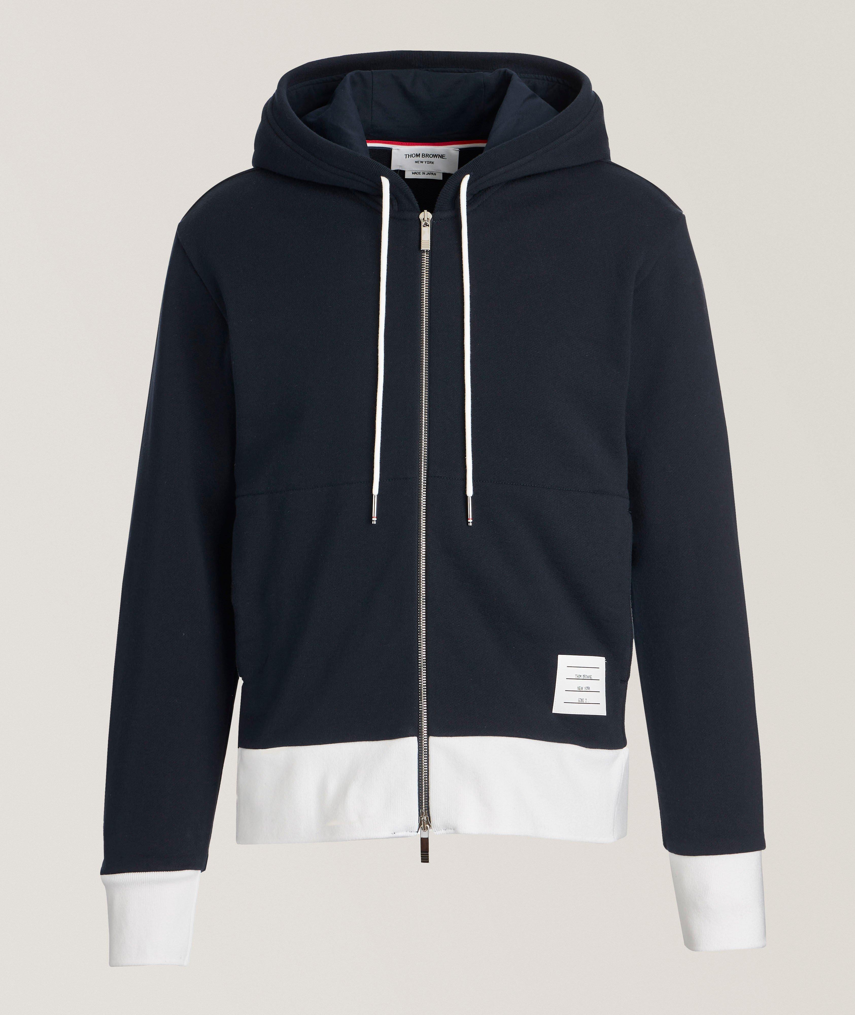 Colourblock Loopback Hooded Sweater image 0