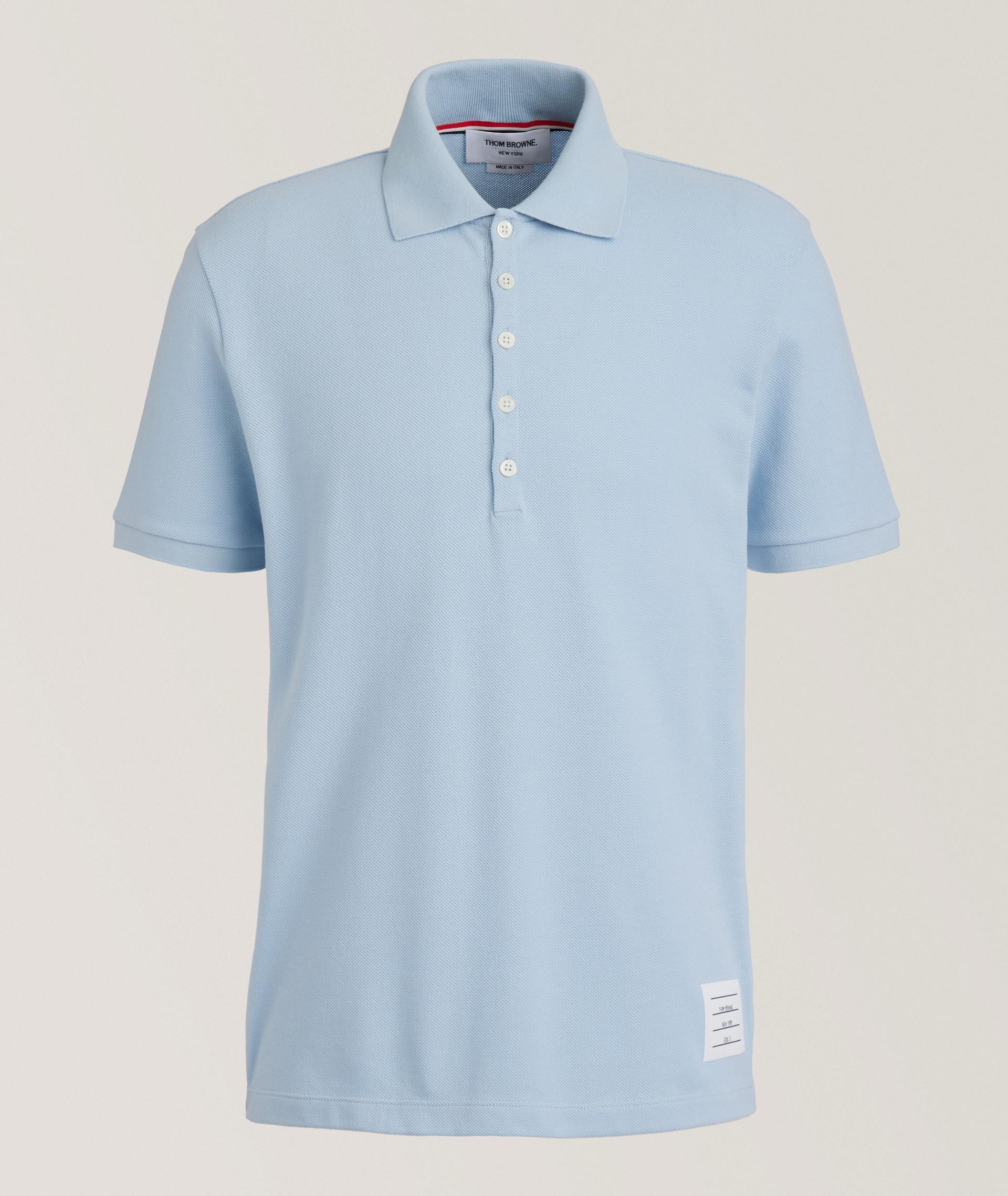Four-Bar Cotton Piqué Knit Polo  image 0