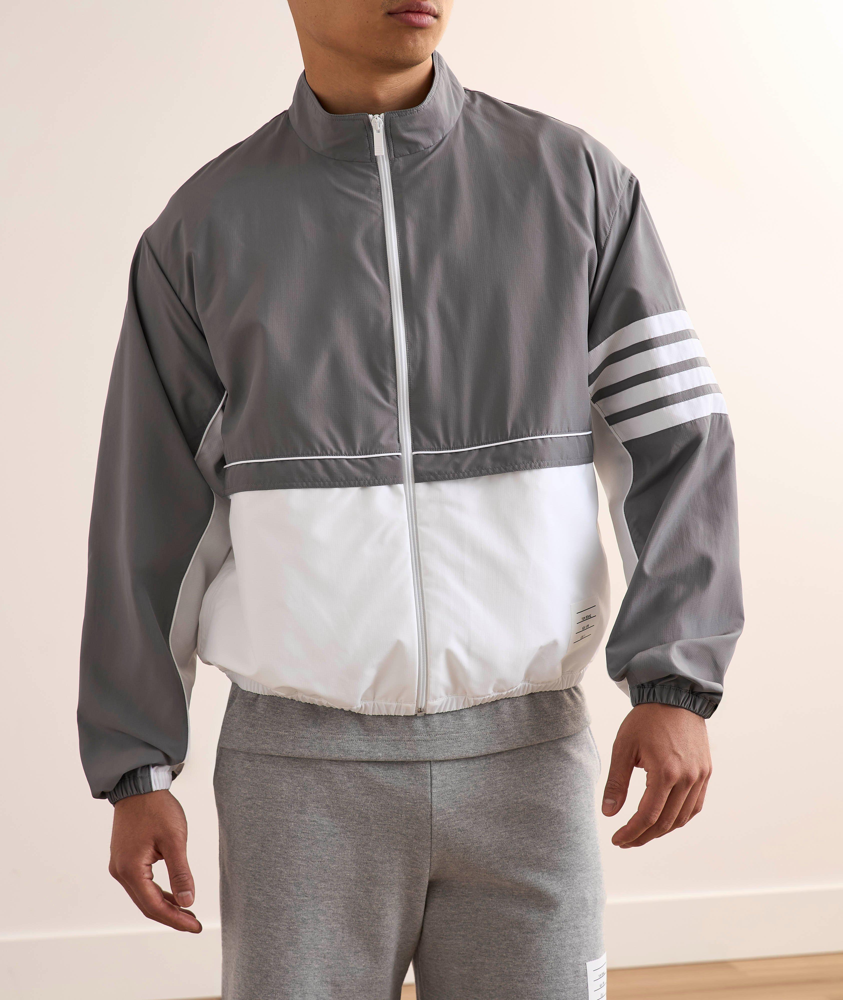 Colourblock 4-Bar Ripstop Windbreaker Jacket image 1