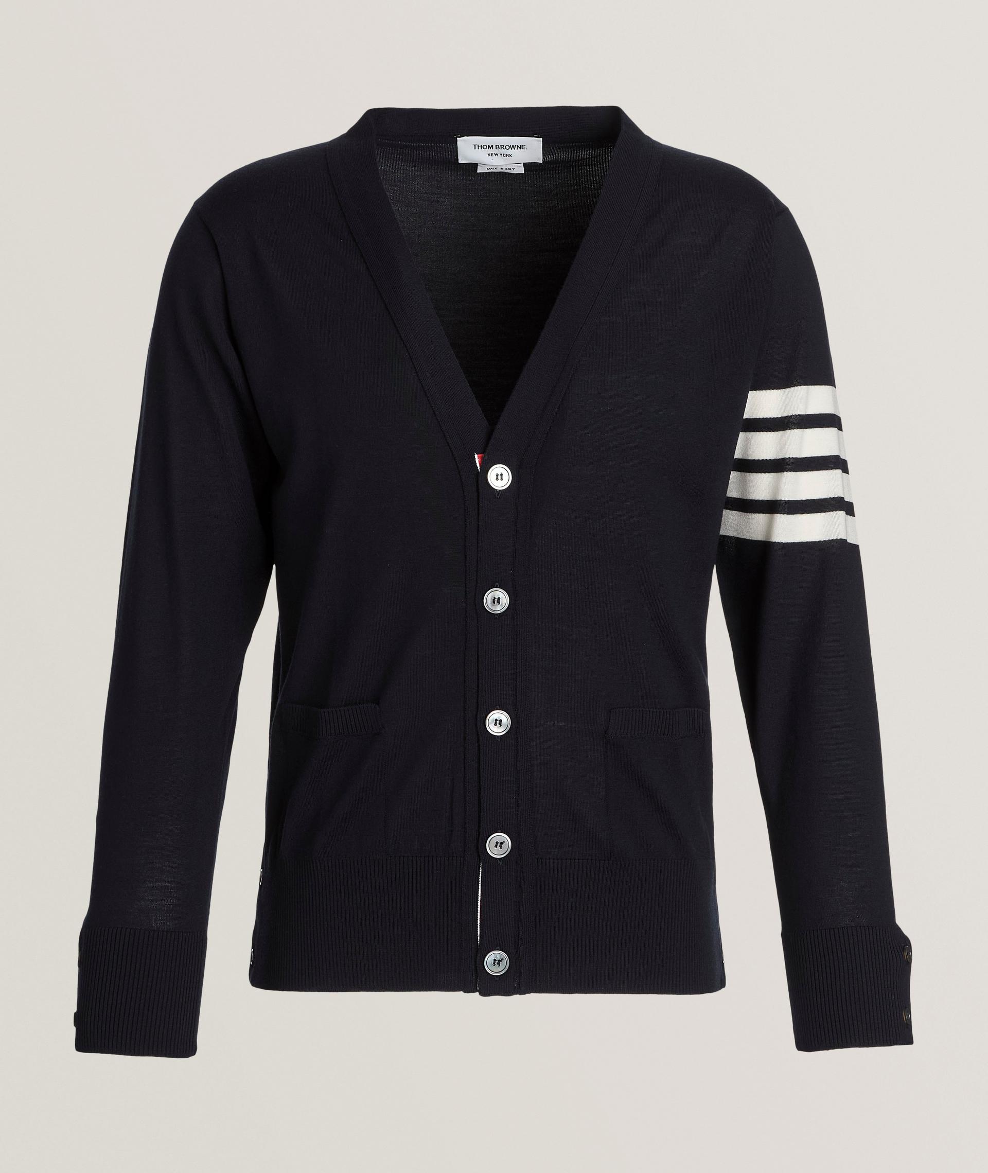 4-Bar Merino Wool Cardigan image 0