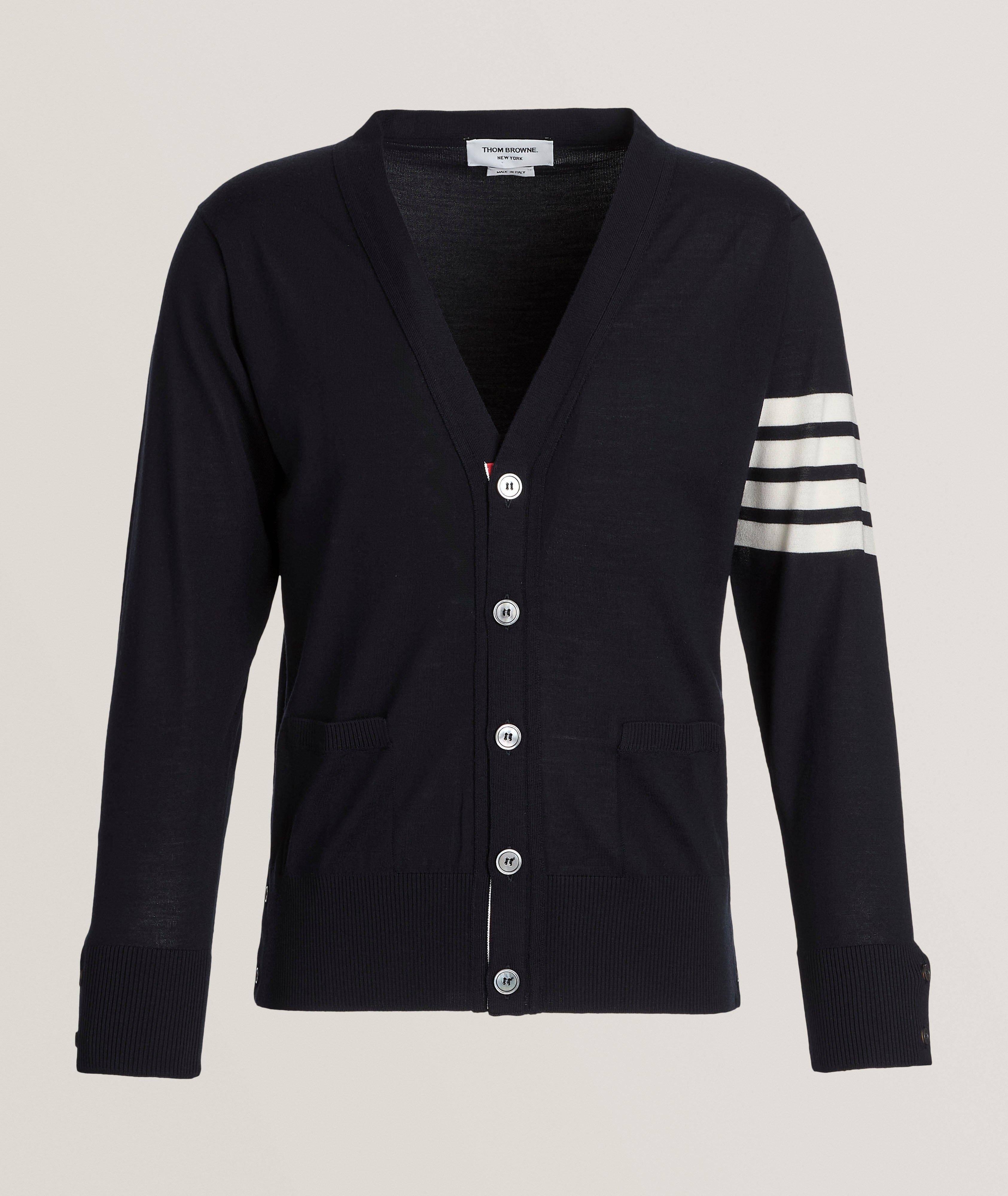 4-Bar Merino Wool Cardigan image 0