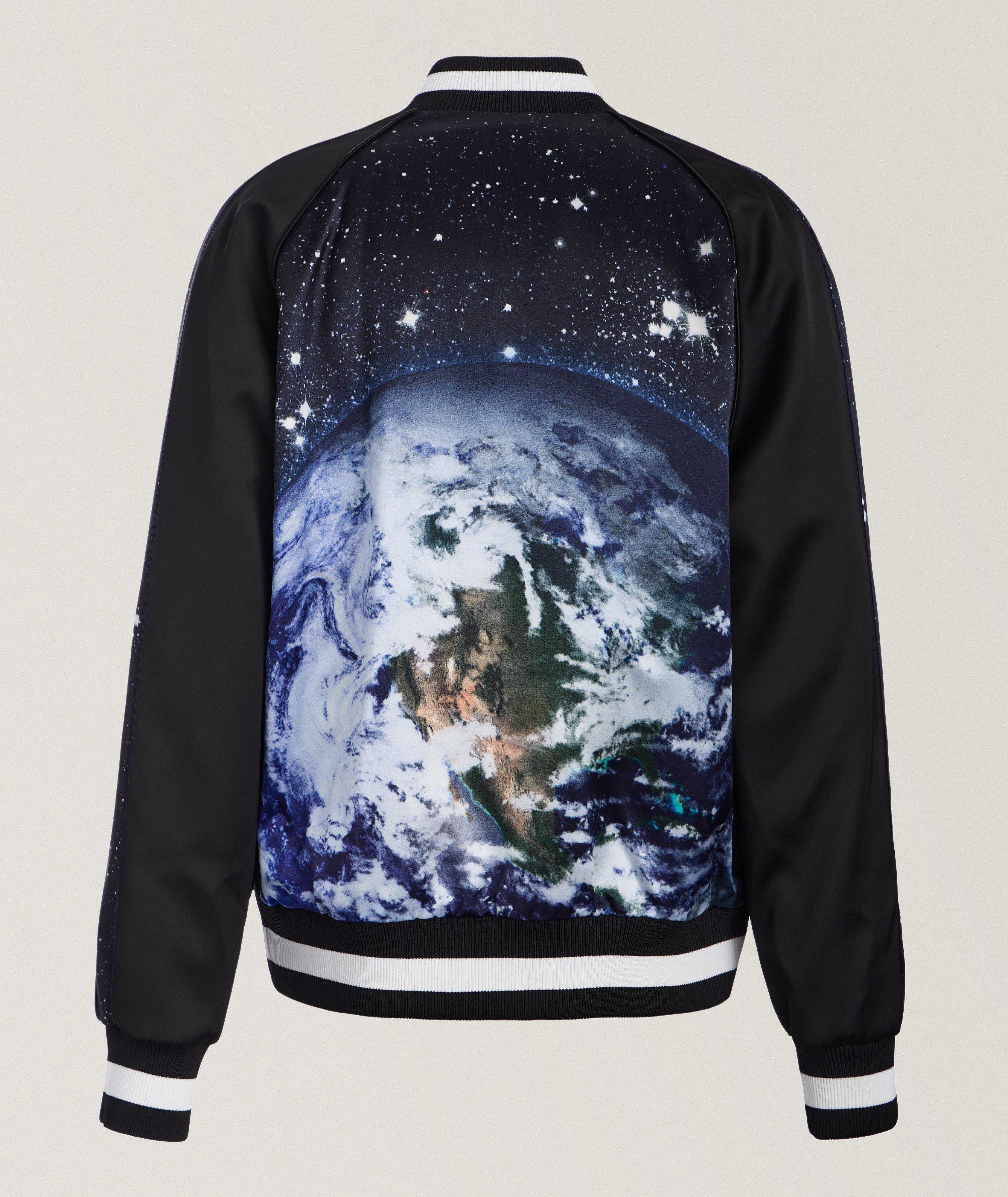 Earth & Stars Print Bomber Jacket image 1