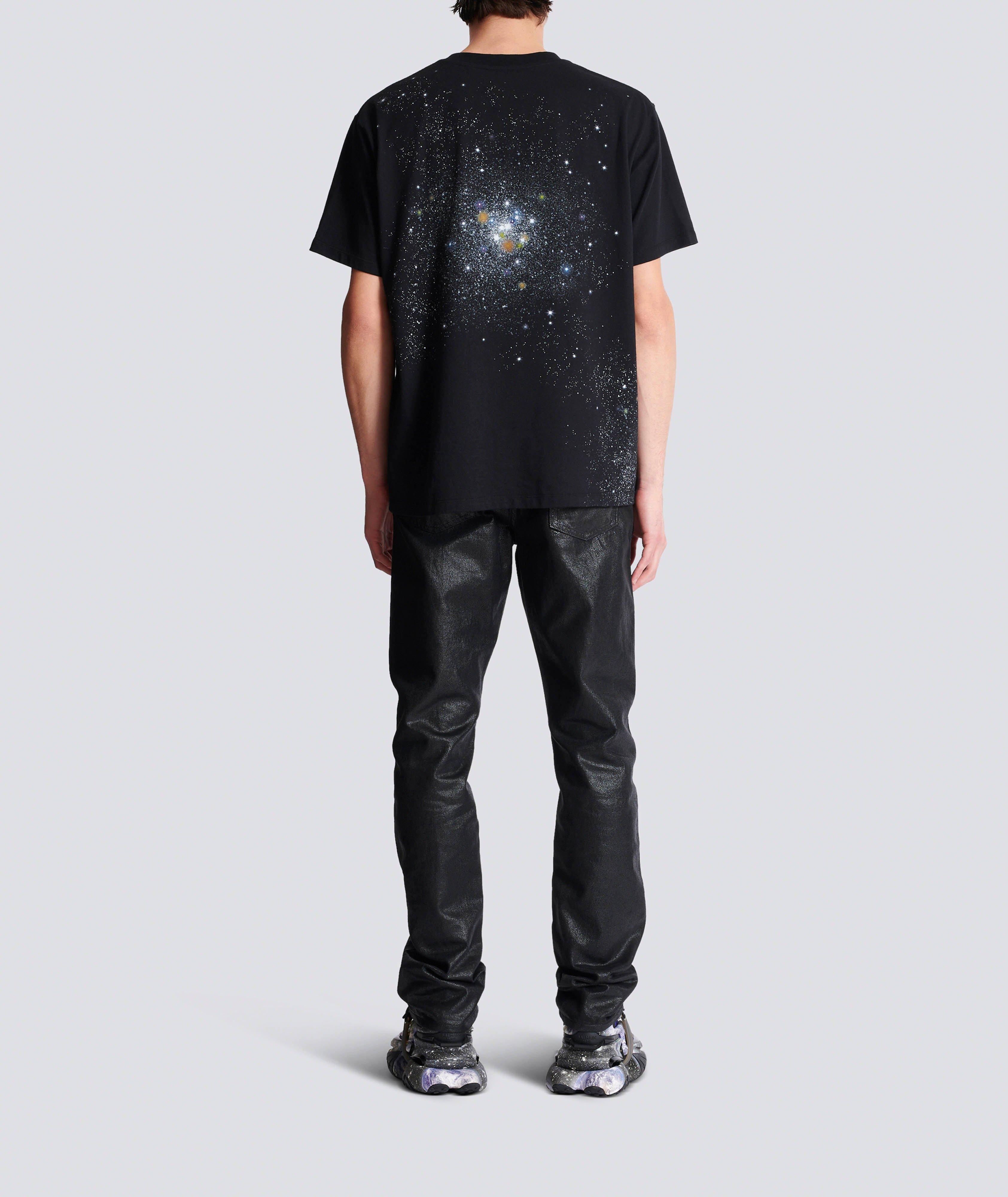 Stars-Print Cotton Crewneck T-Shirt image 3