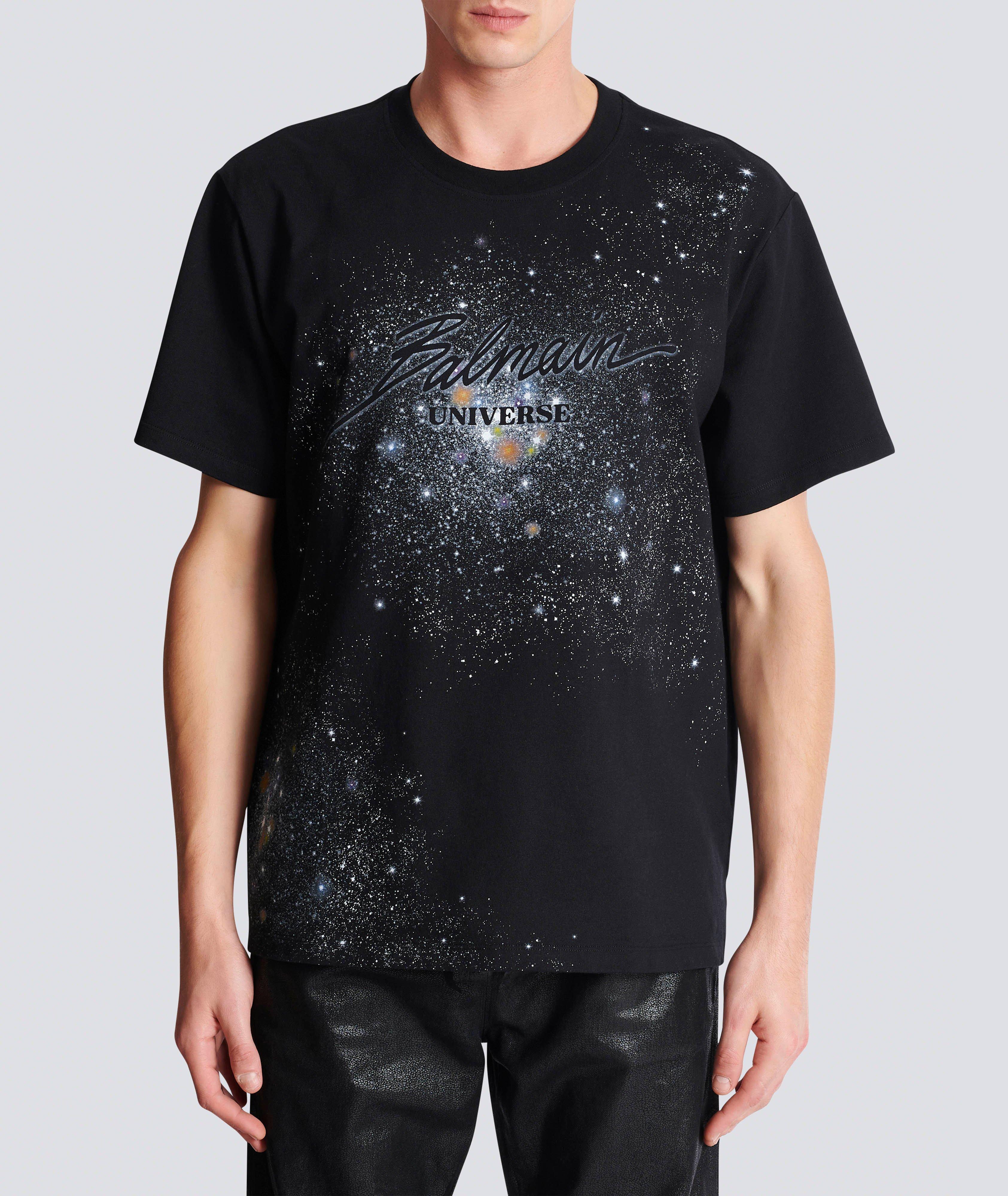 Stars-Print Cotton Crewneck T-Shirt image 4