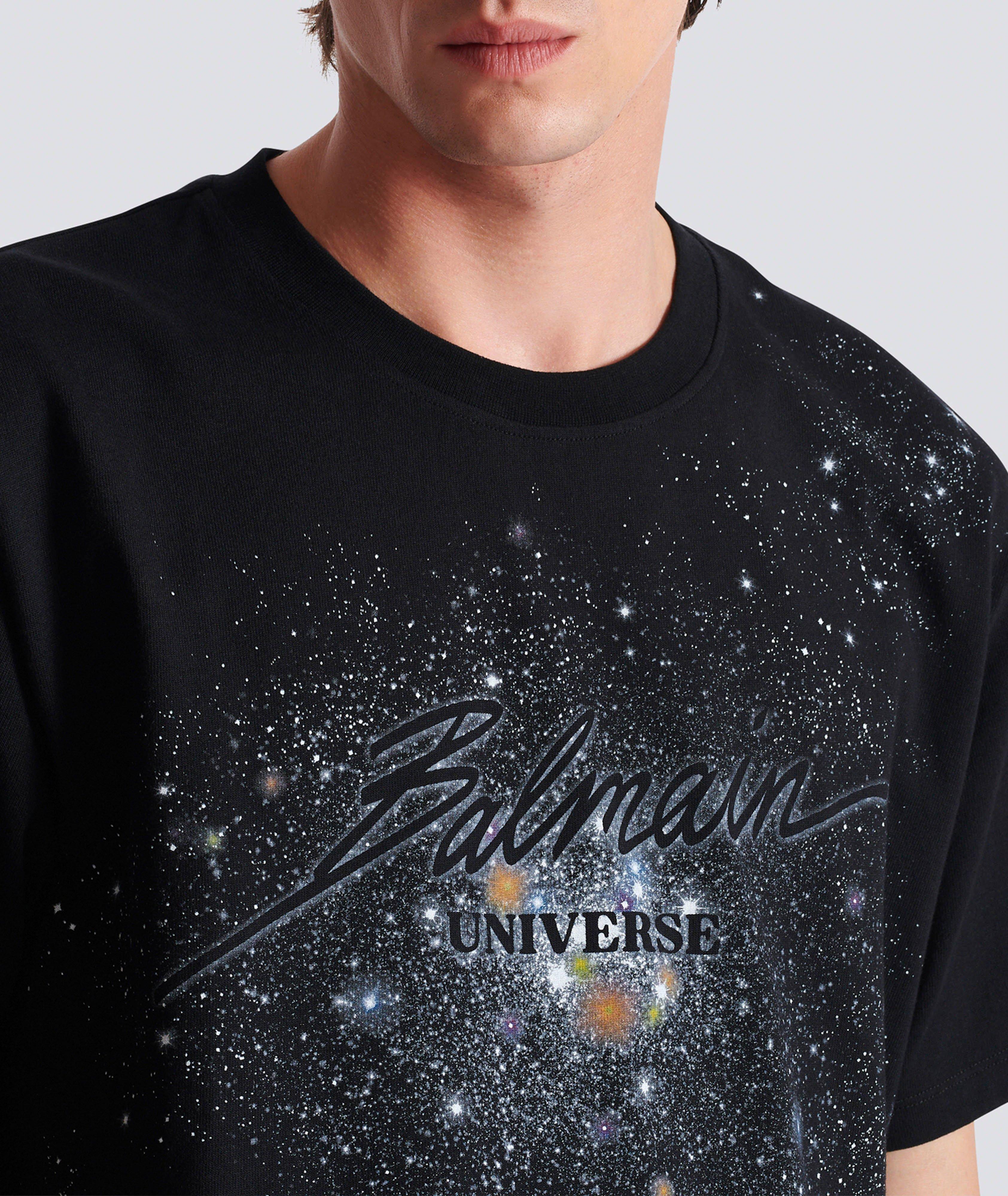 Stars-Print Cotton Crewneck T-Shirt image 5