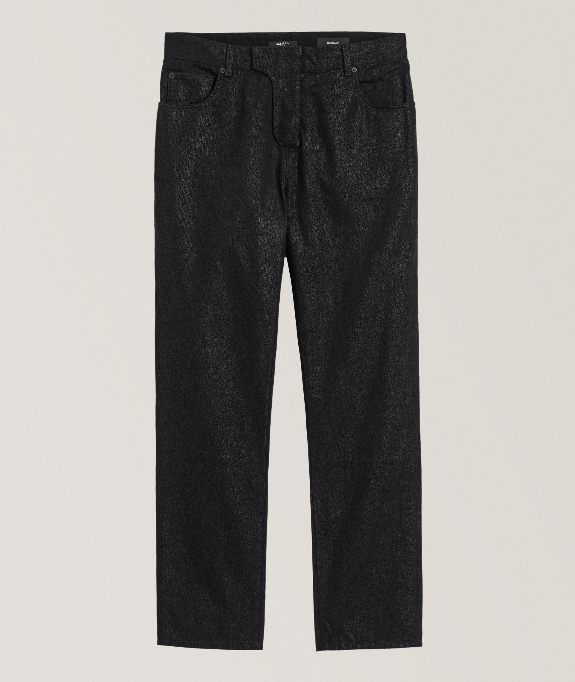 Jean en denim enduit image 0