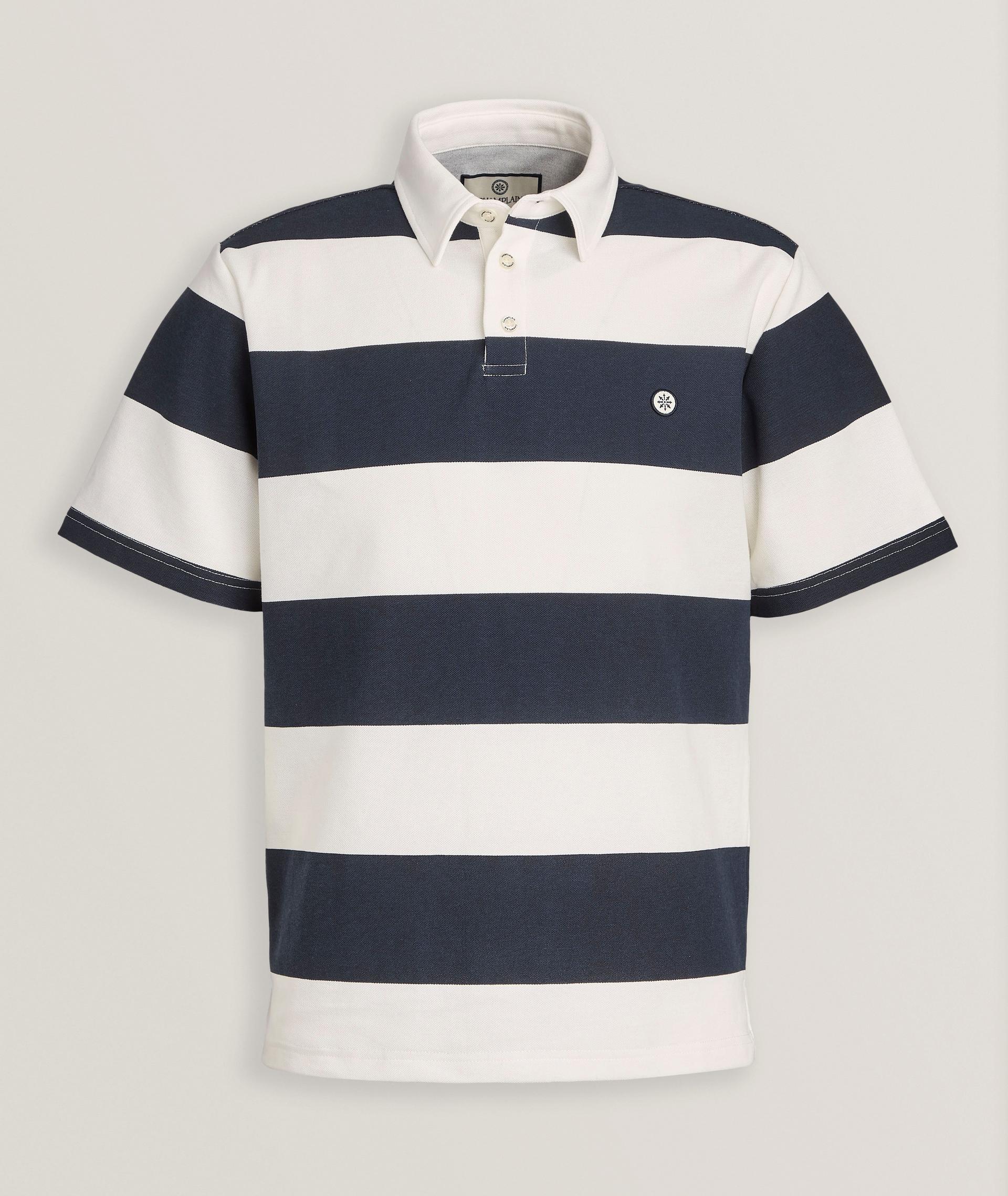 Piqué Cotton-Blend Rugby Shirt  image 0