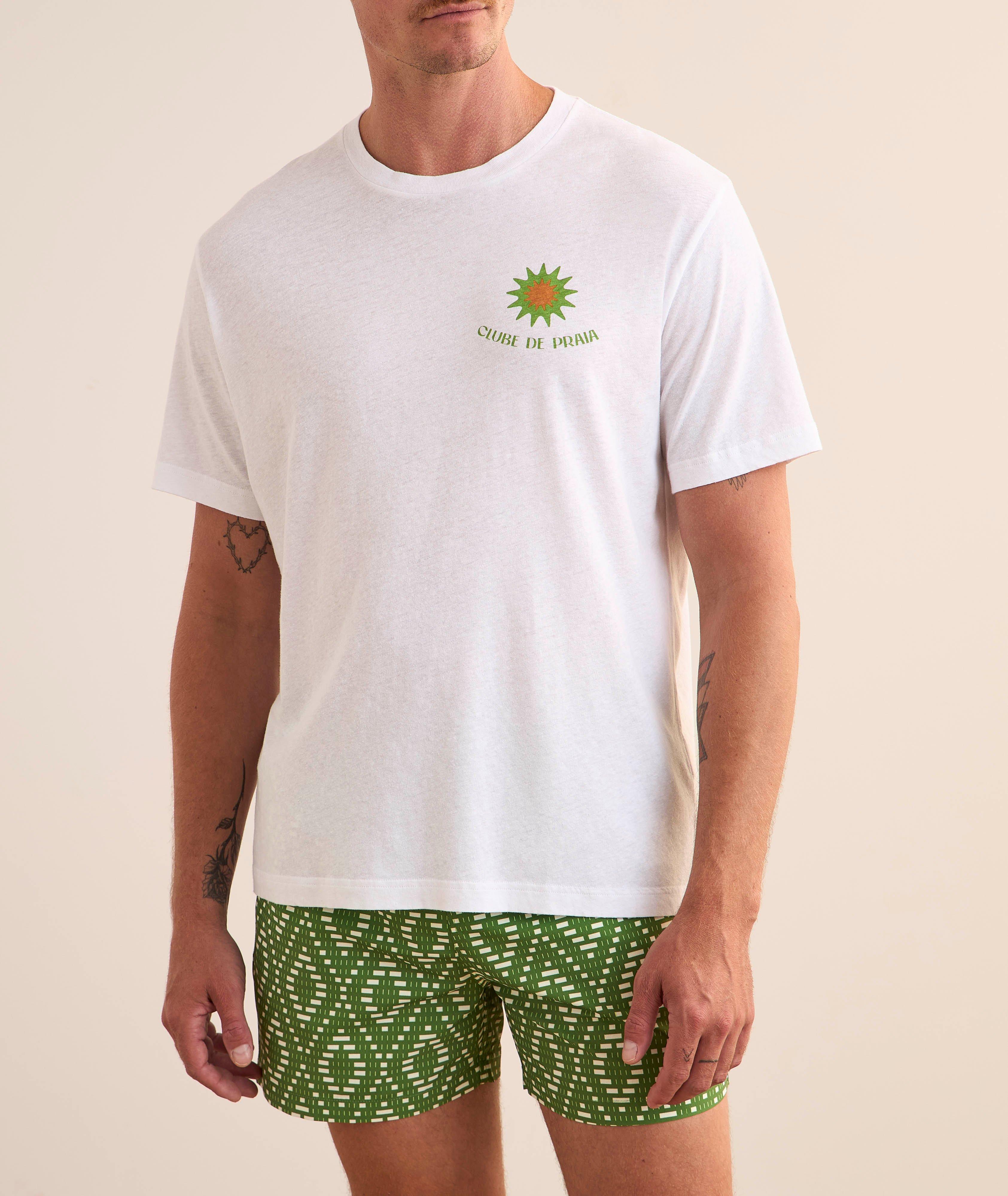 T-shirt Dinis en coton et en lin image 2