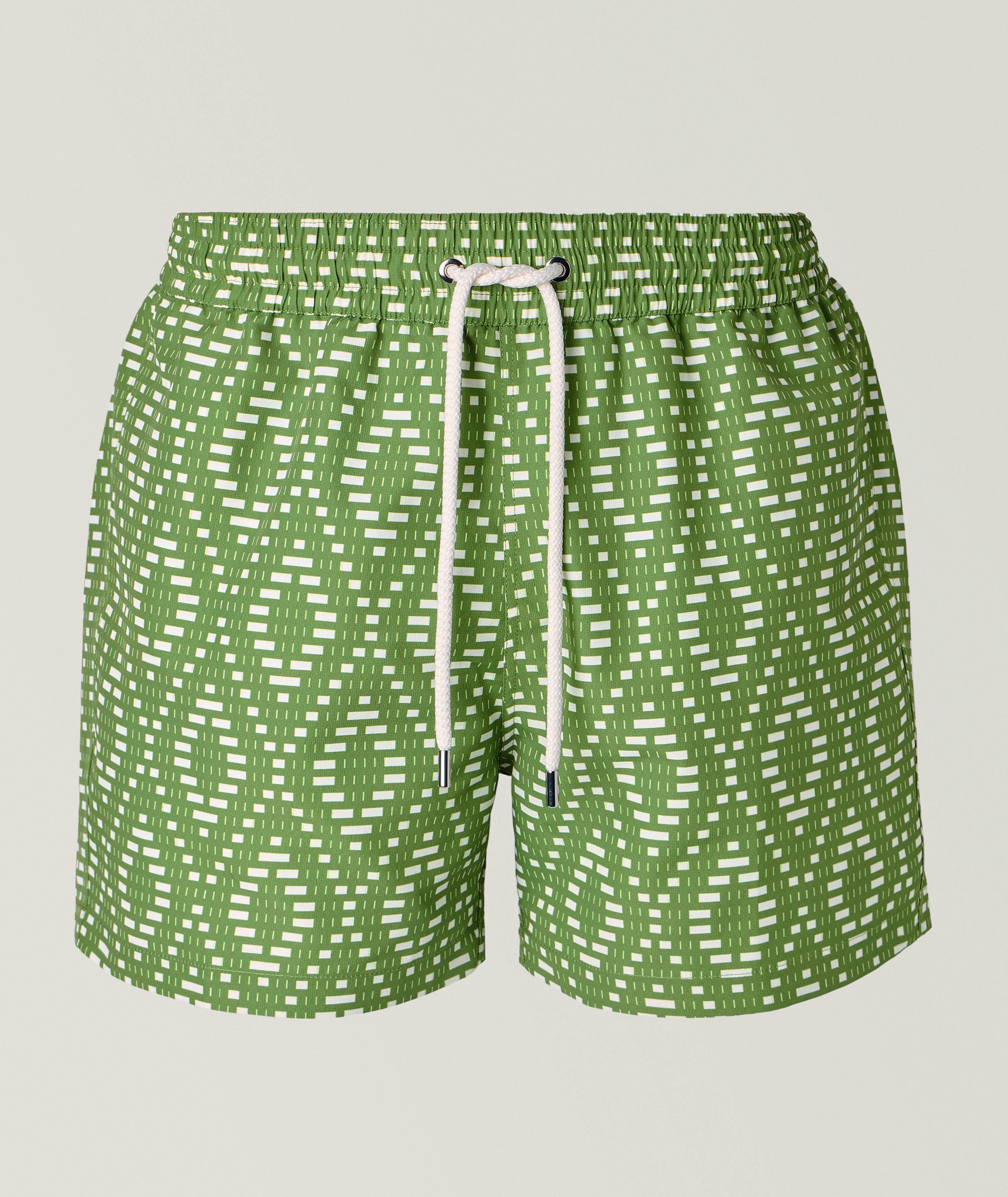 Frescobol Carioca Rio Raffia Angra Swim Shorts & Pouch Set