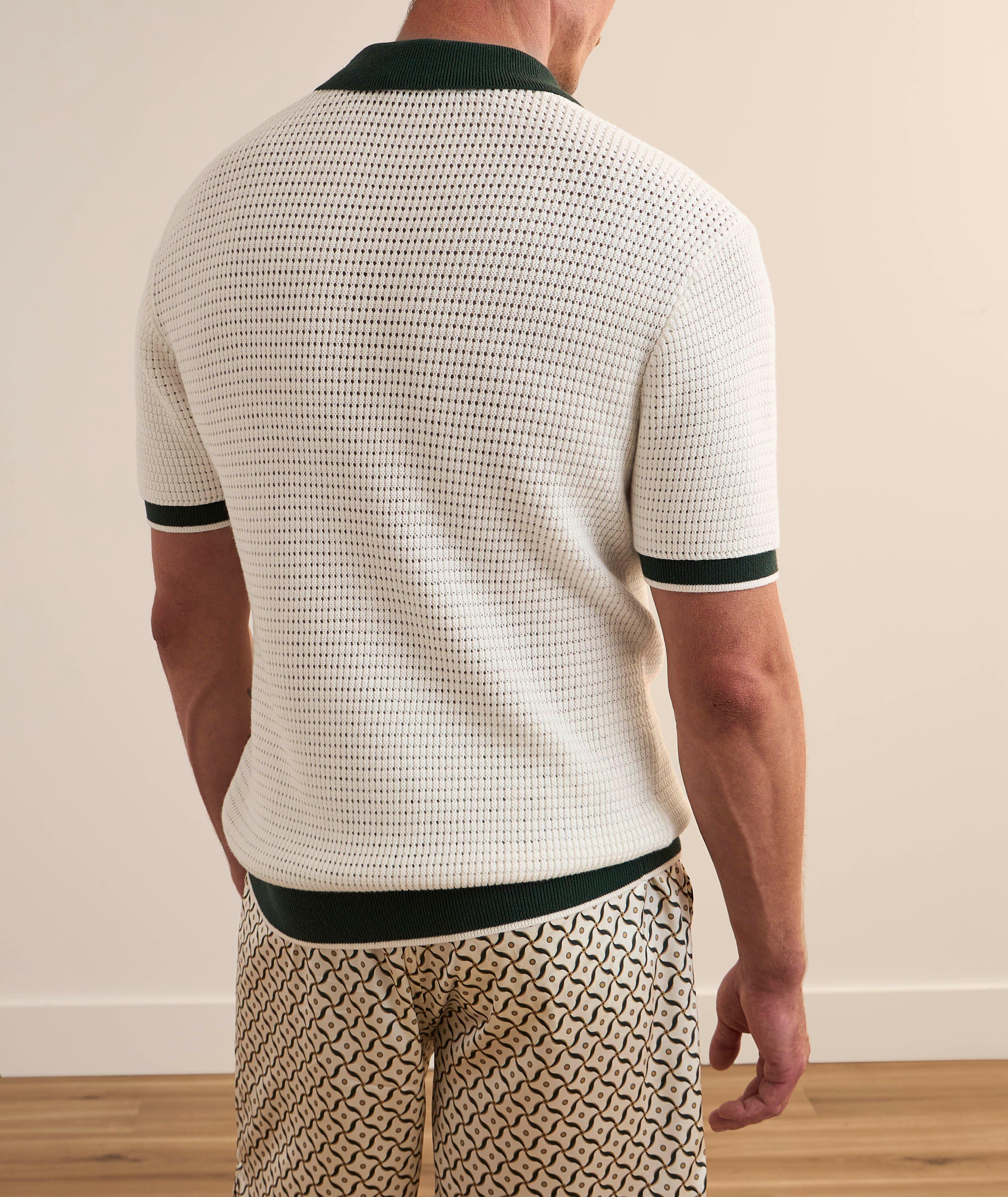 Vidal Cotton Crochet Polo  image 2