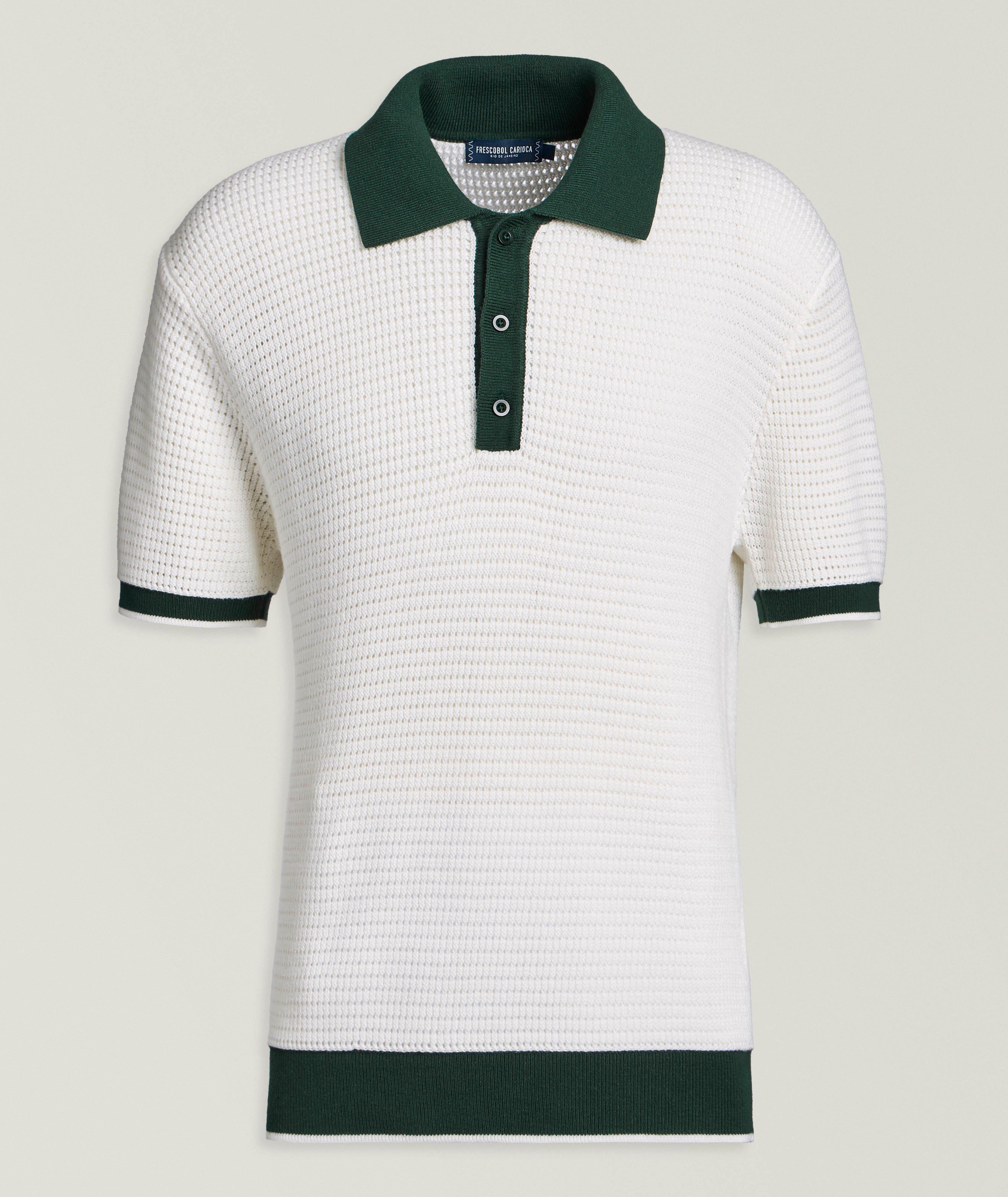 Vidal Cotton Crochet Polo  image 0