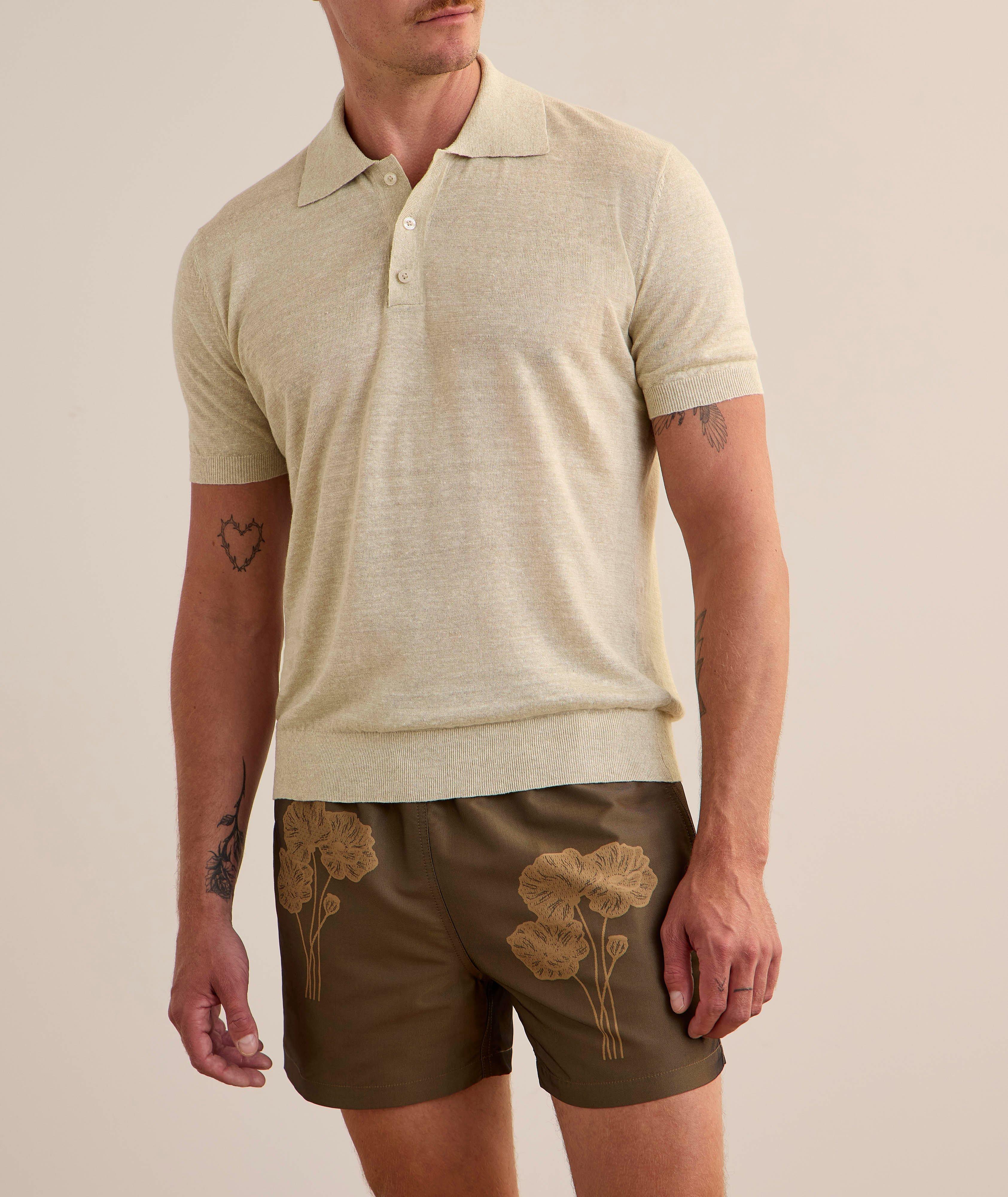 Vidal Linen Knitted Polo  image 1