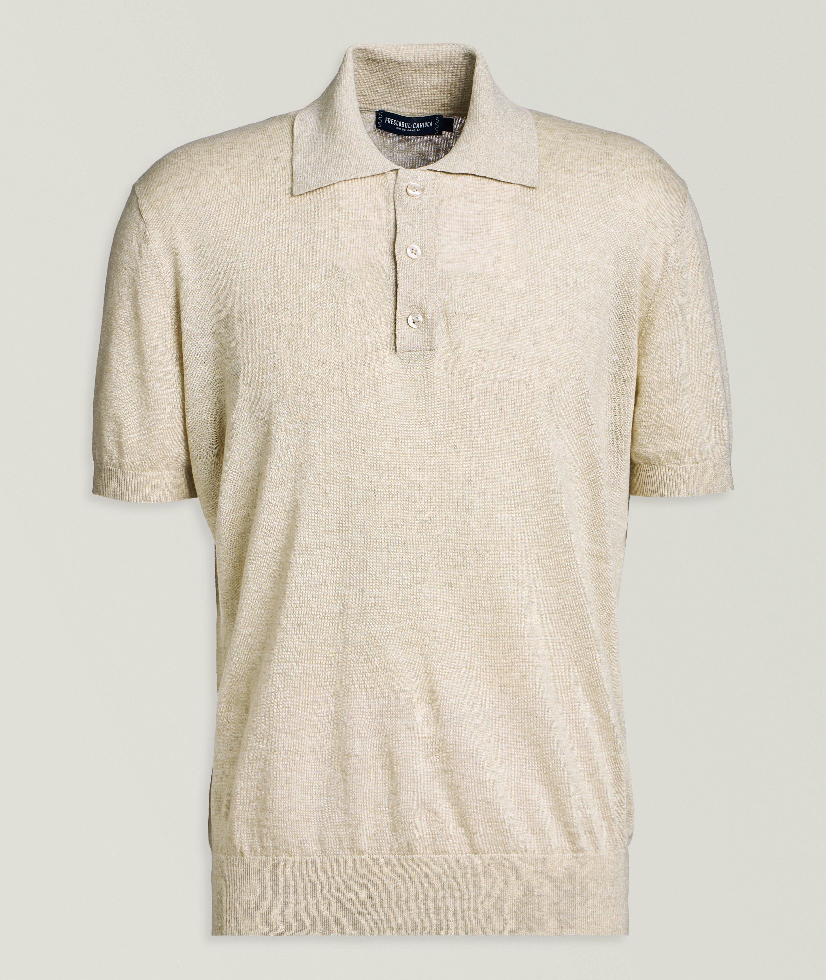 Frescobol Carioca Vidal Linen Knitted Polo 