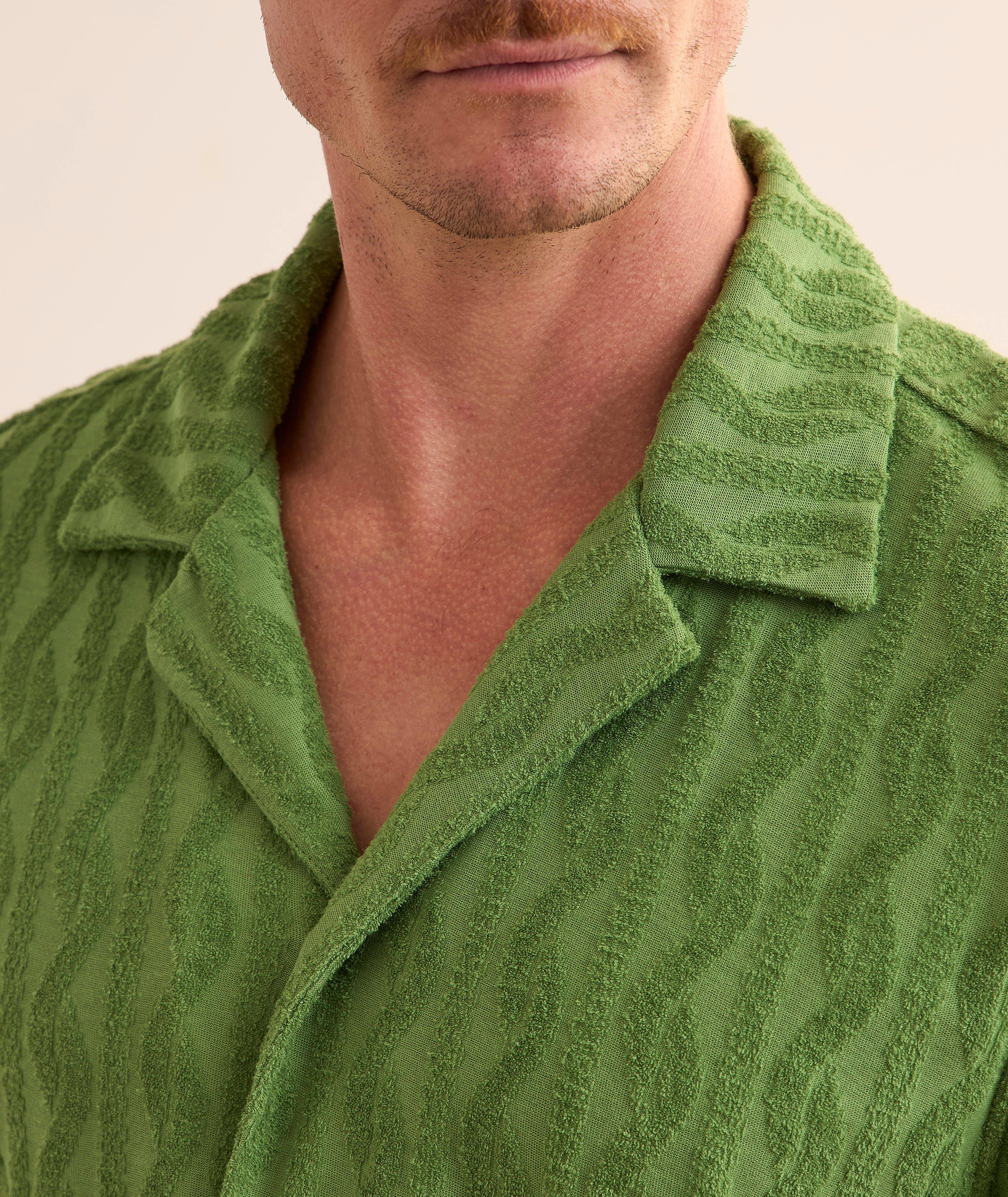  Roberto Jacquard Terry Cotton Shirt image 3