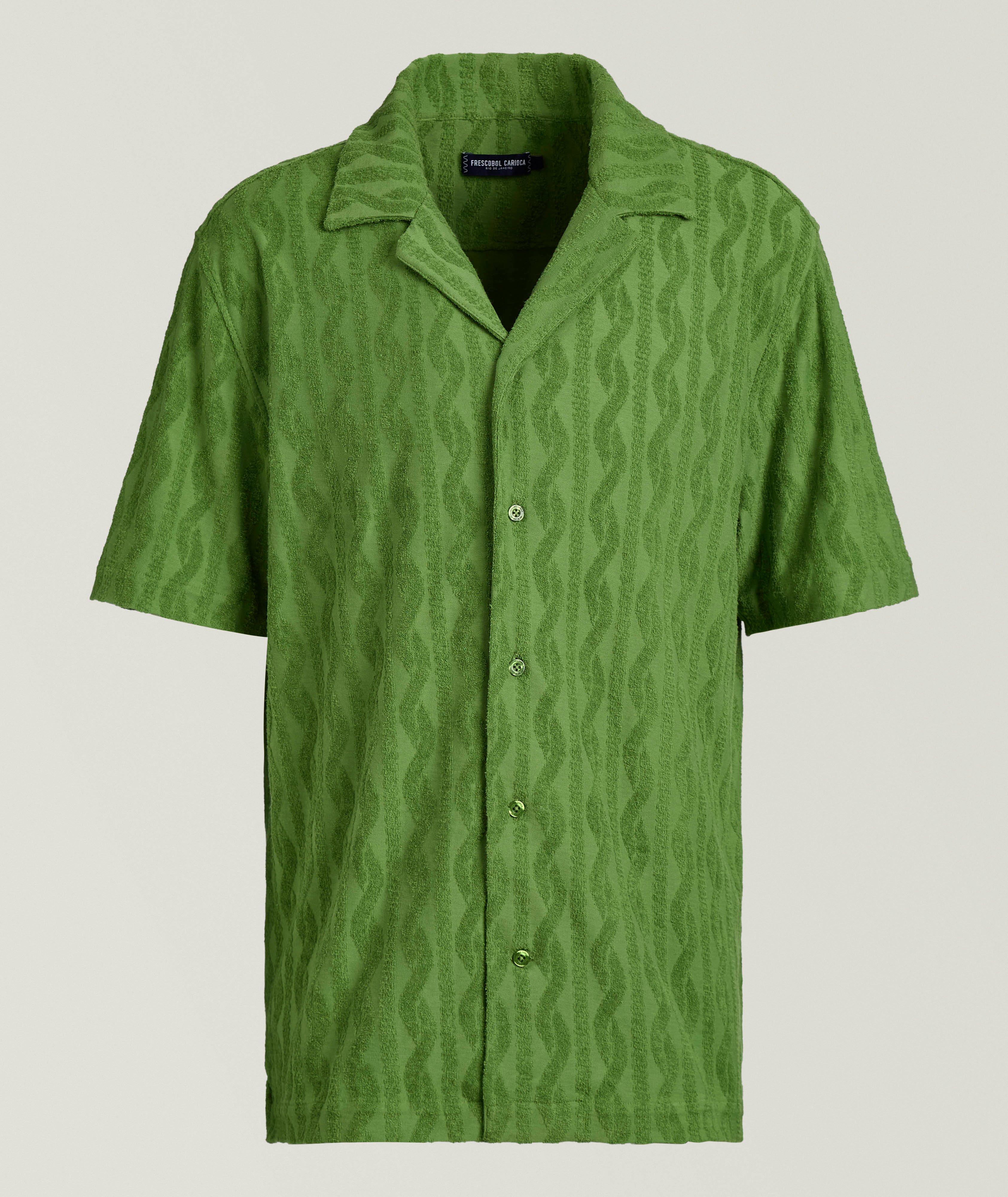  Roberto Jacquard Terry Cotton Shirt image 0