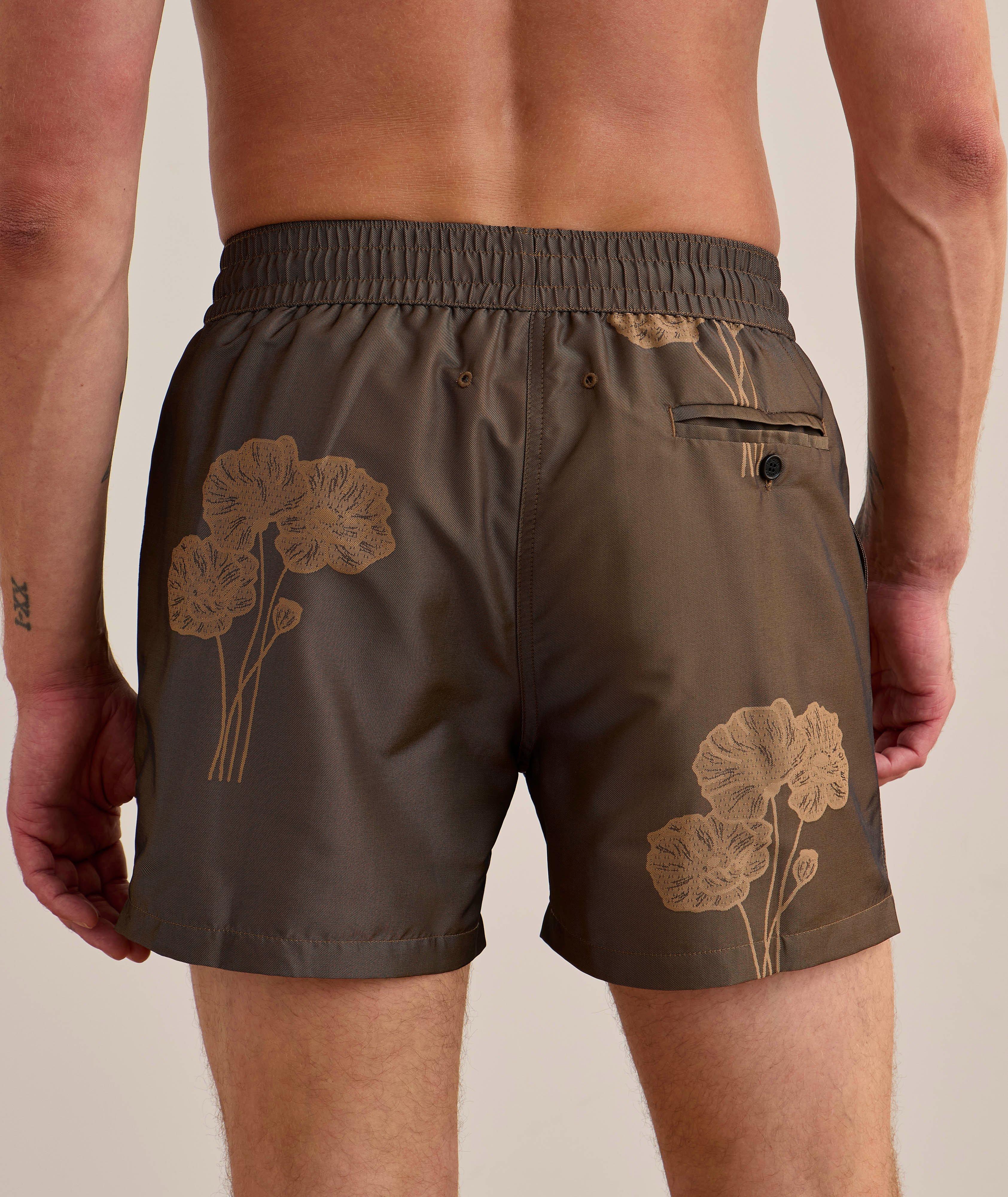 Rio Floral Jacquard Swim Shorts & Pouch Set image 2