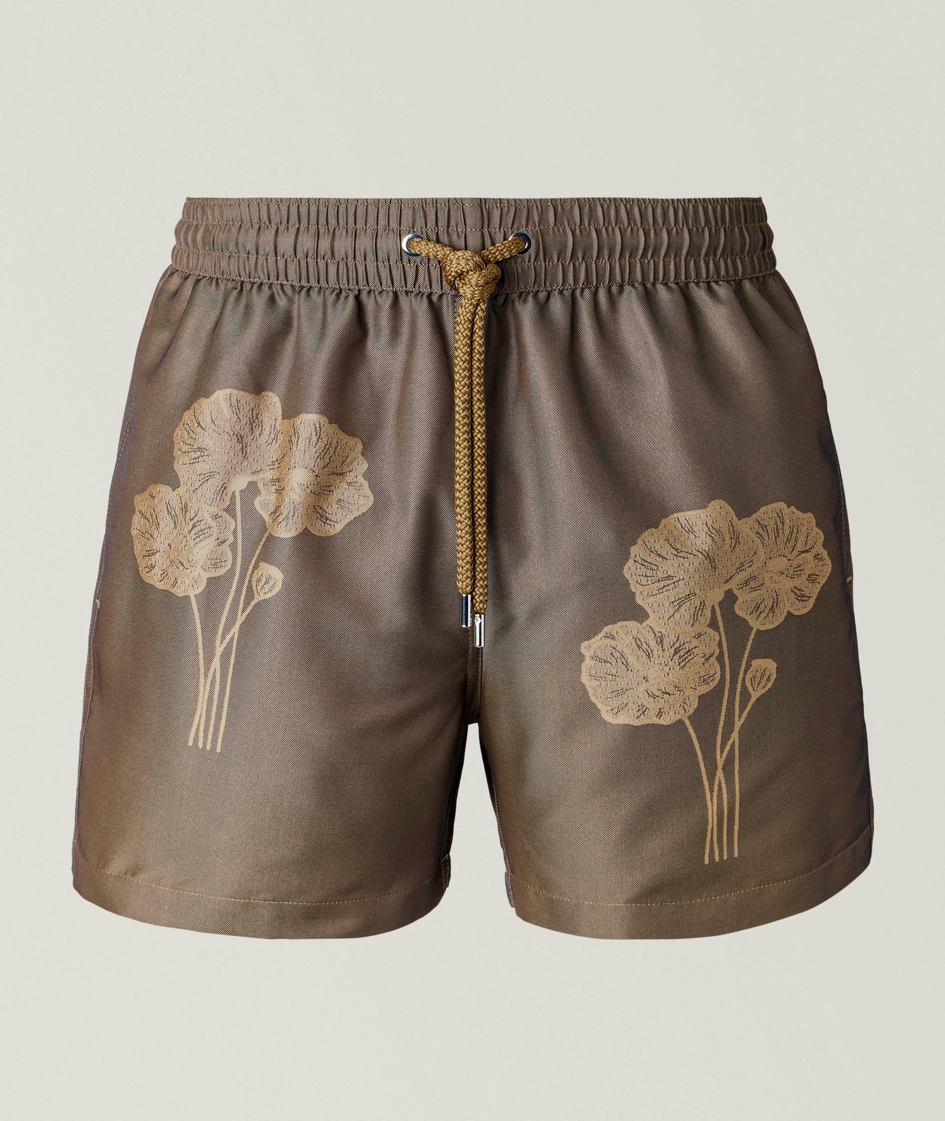 Rio Floral Jacquard Swim Shorts & Pouch Set image 0