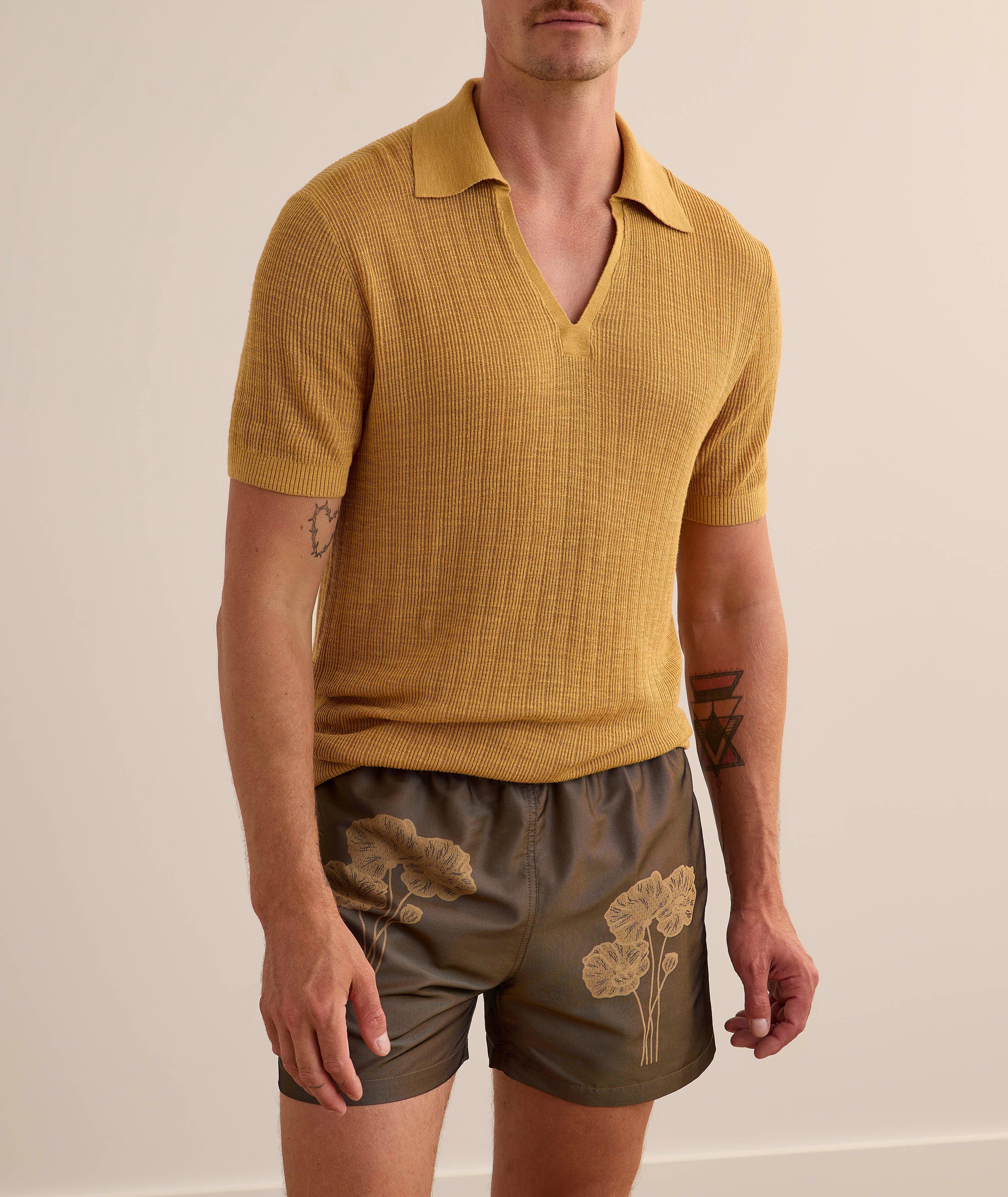Joaquim Cotton-Blend Johnny Collar Polo  image 1