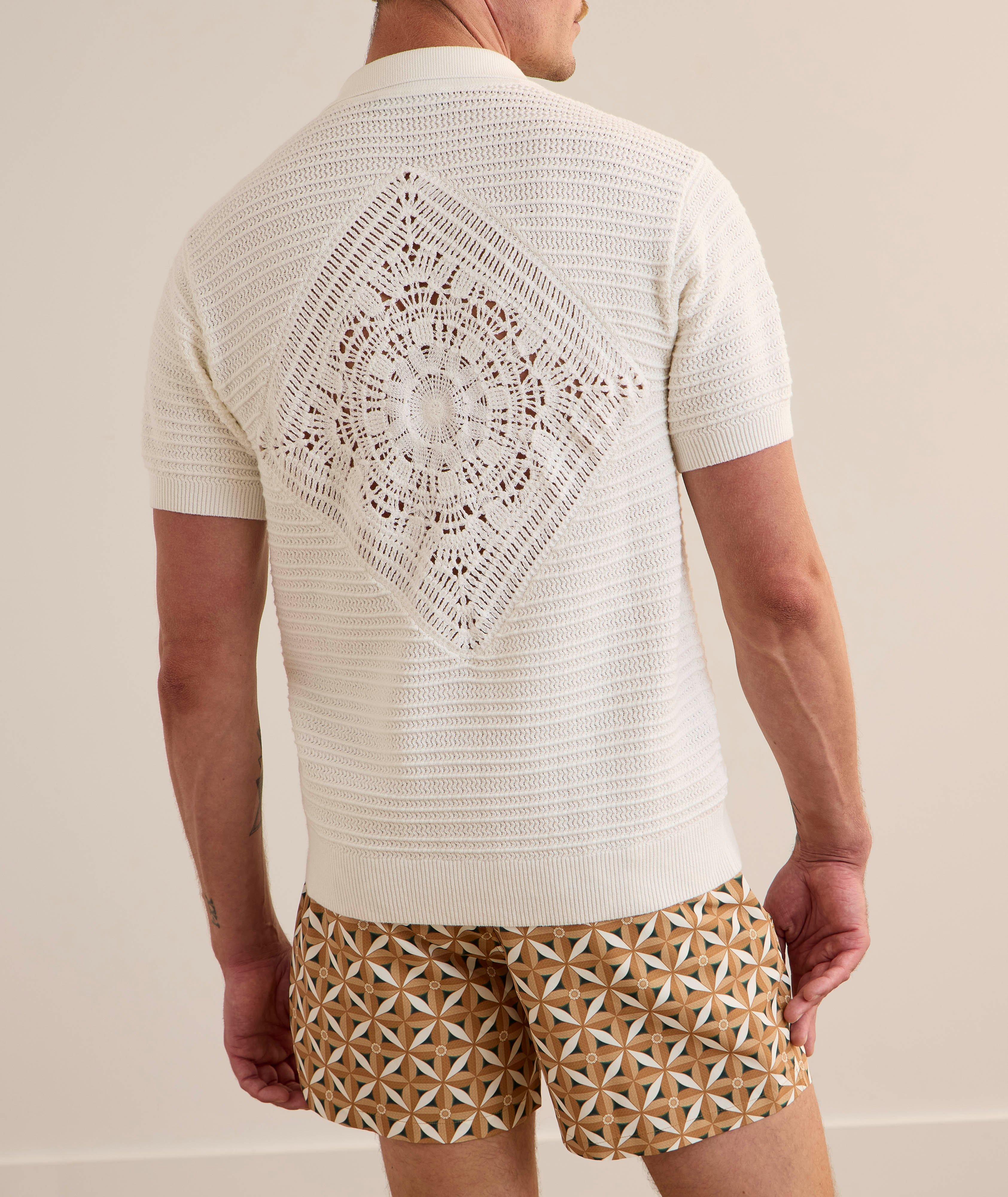 Pull César crocheté et boutonné image 3