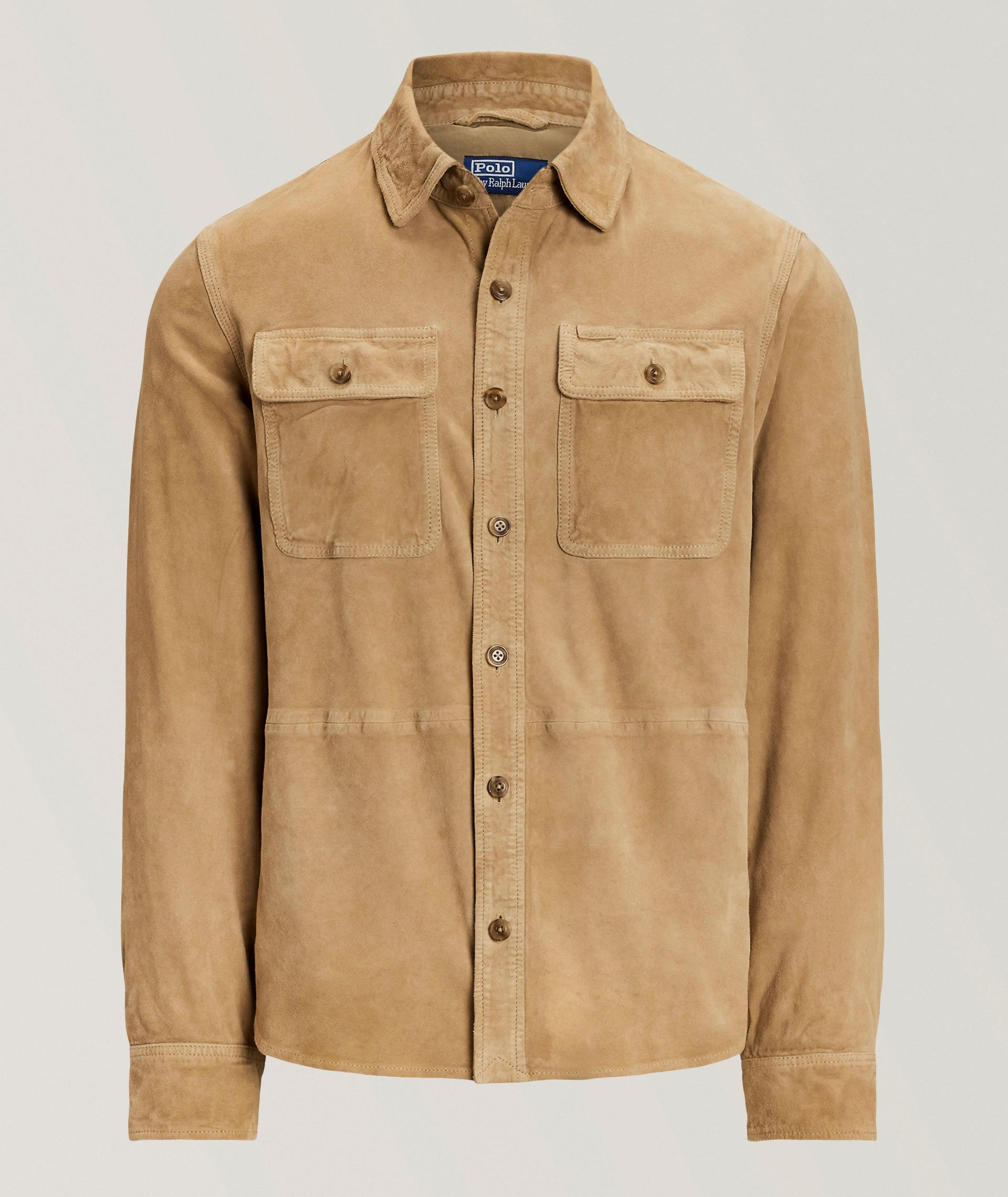 Utility Suede Overshirt  image 0