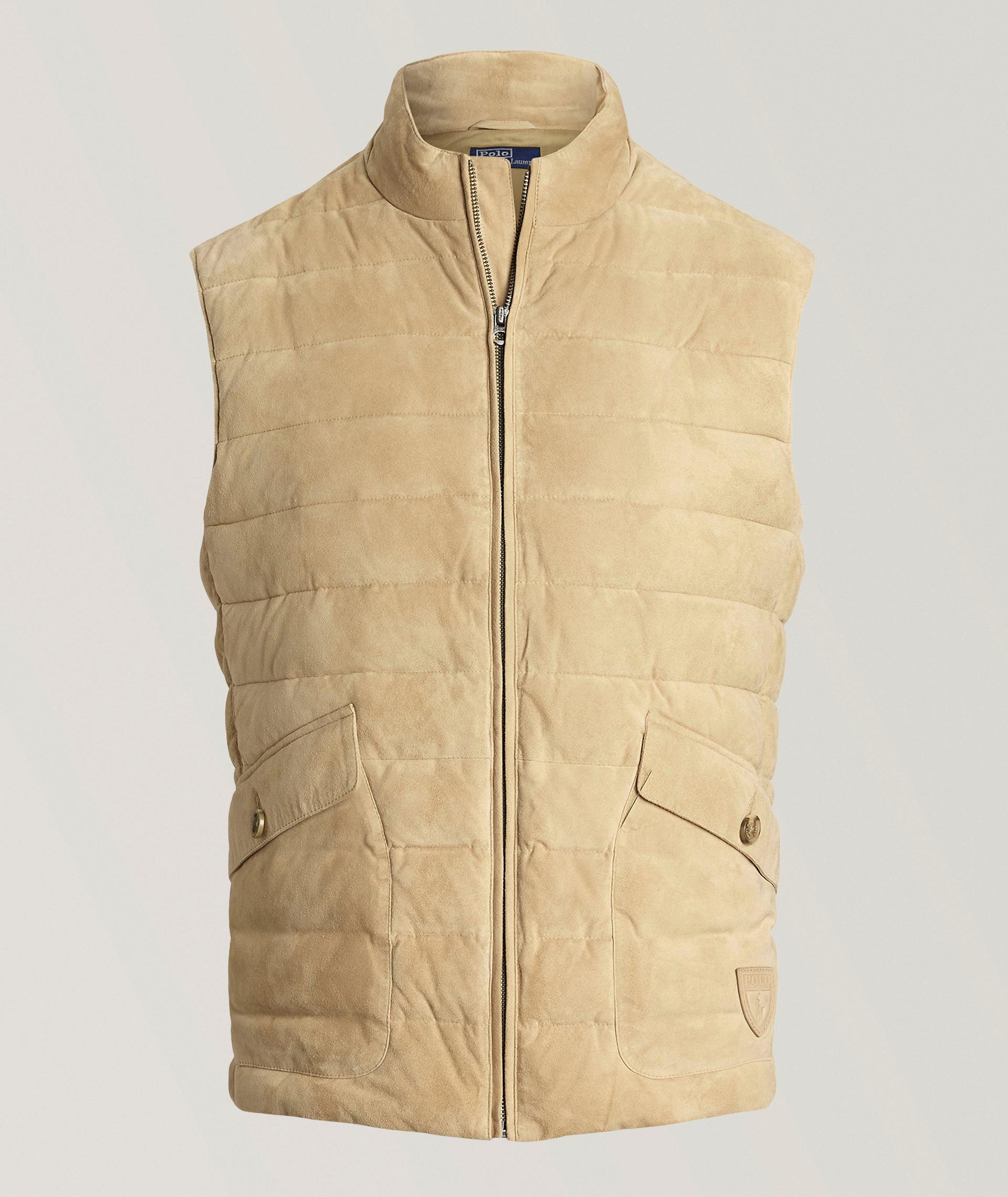 Veste surpiquée en suède image 0