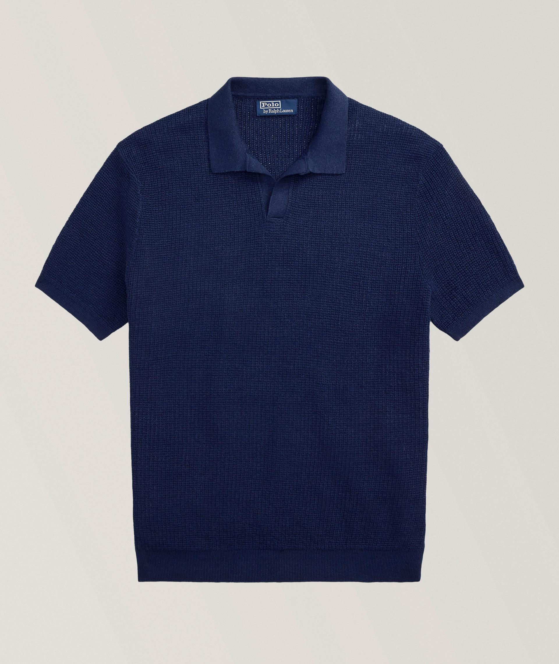 Linen Knit Polo image 0