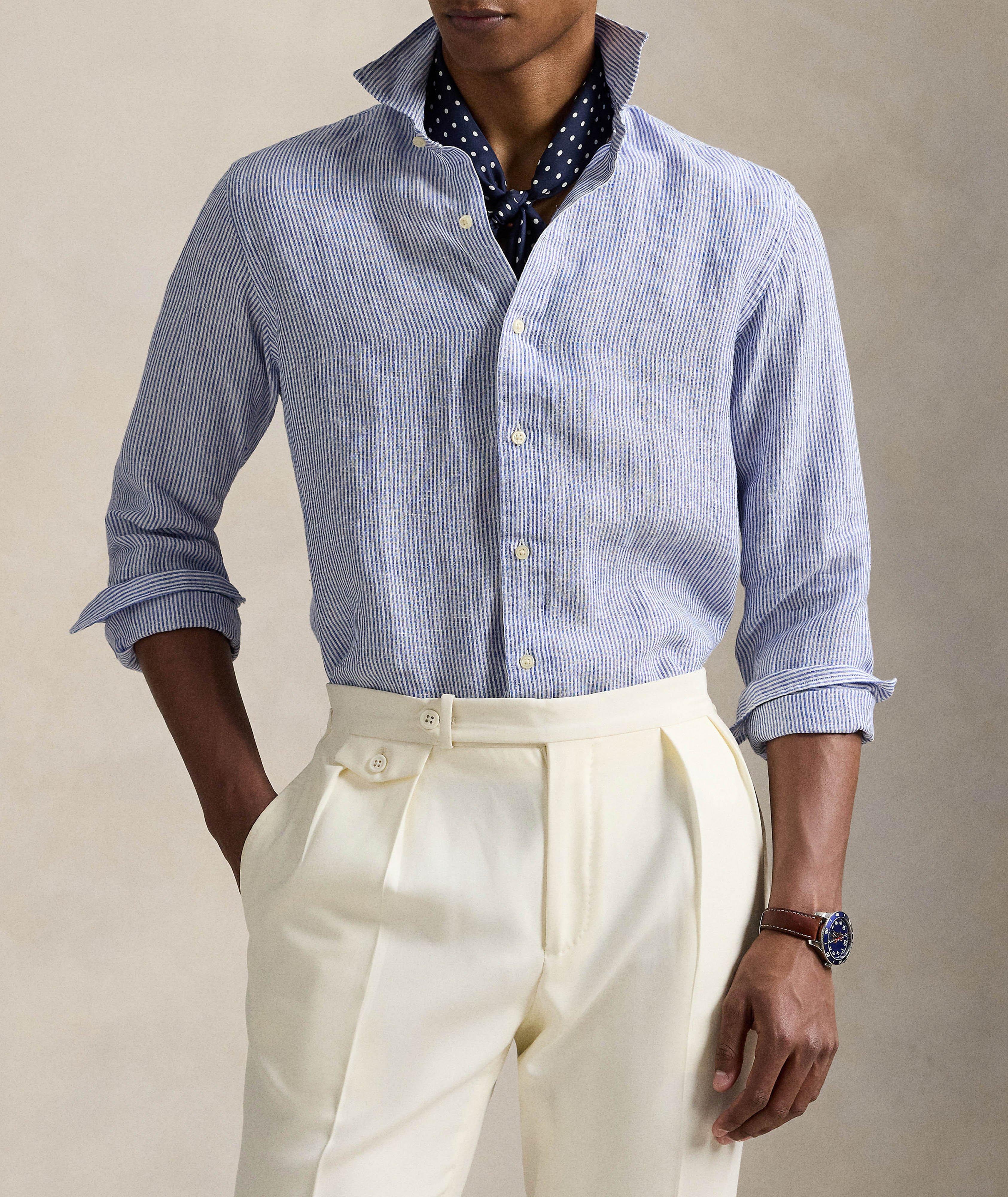 Striped Linen Shirt  image 1