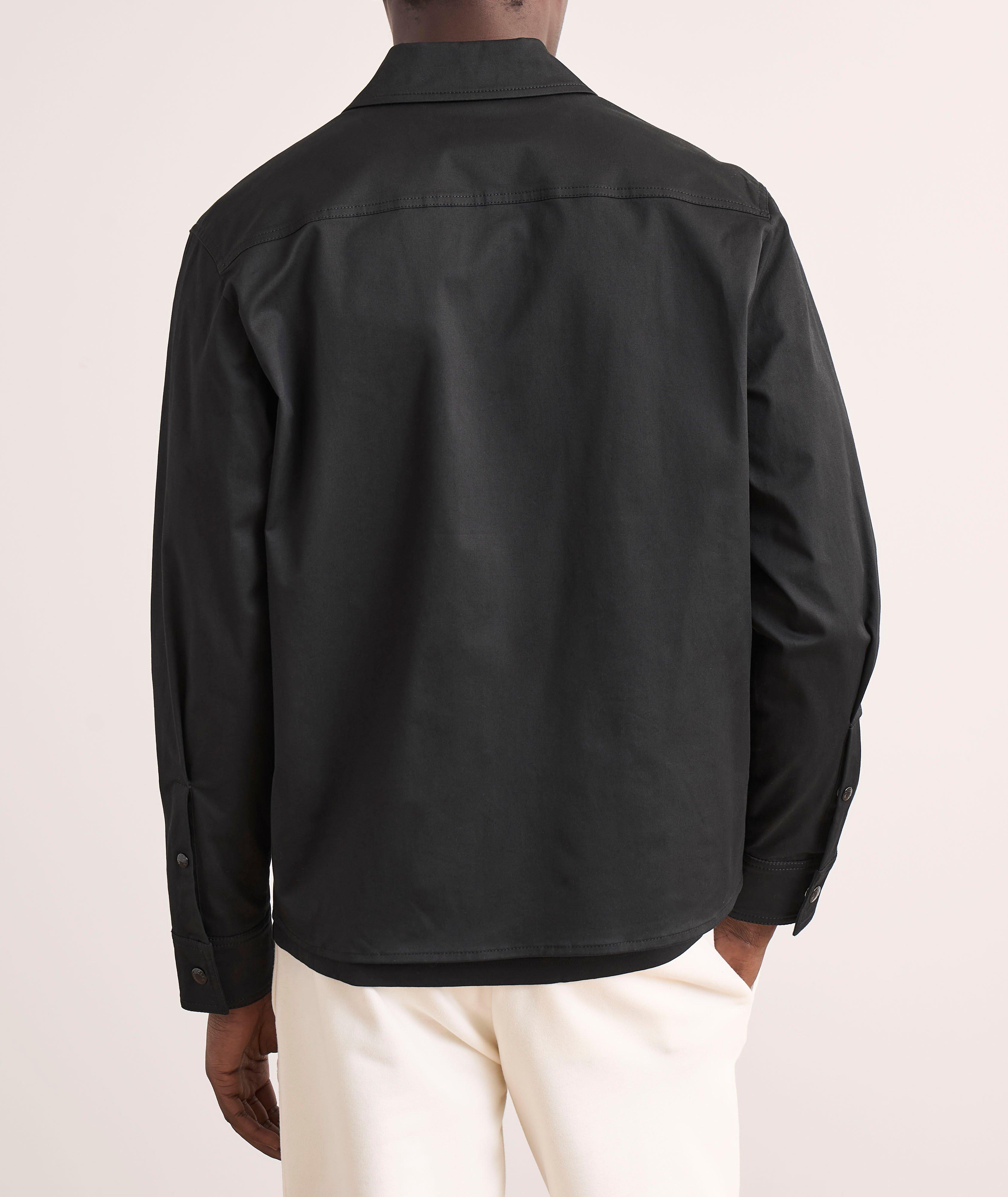 Stretch-Cotton Zip Overshirt  image 3