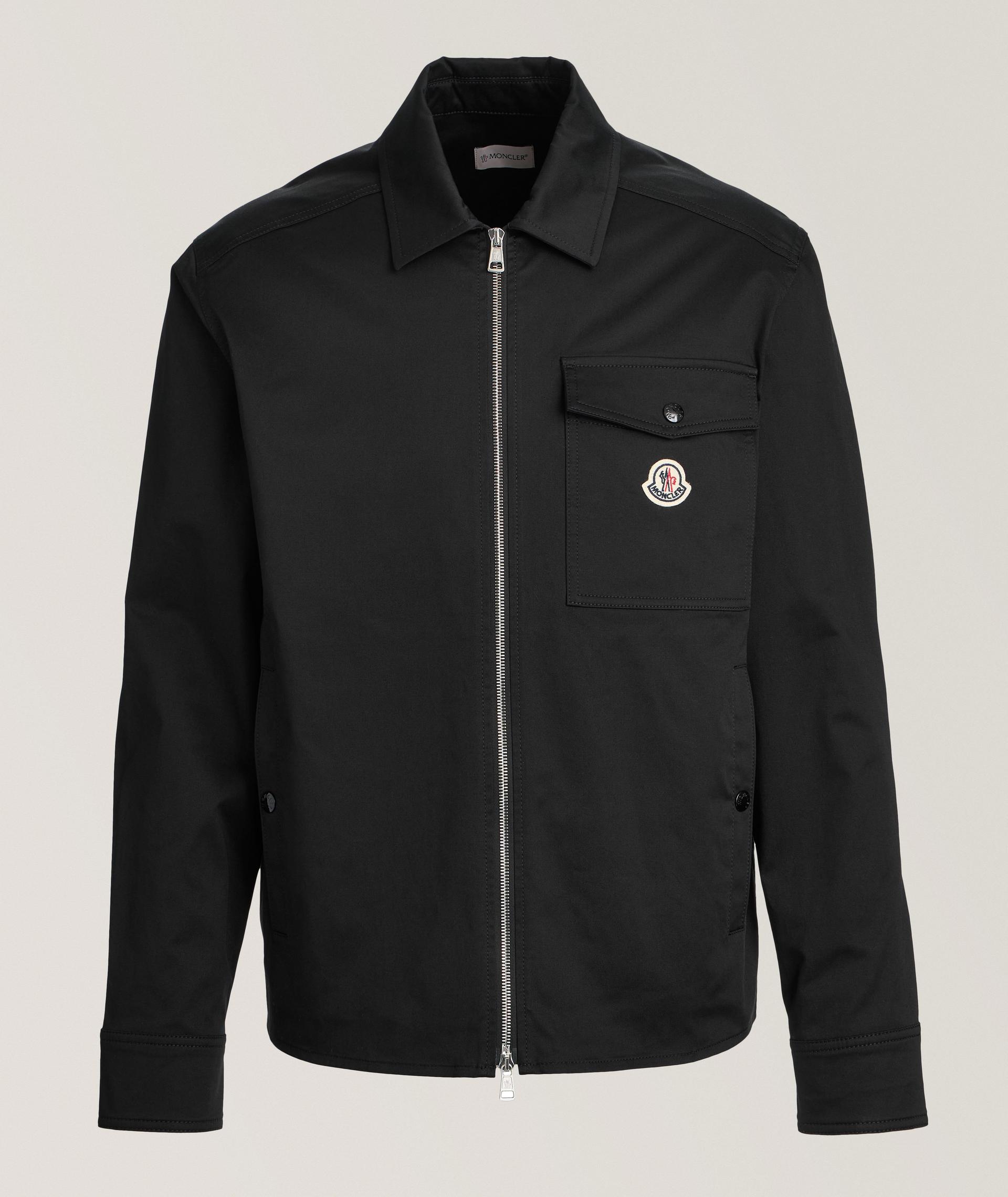 Stretch-Cotton Zip Overshirt  image 0