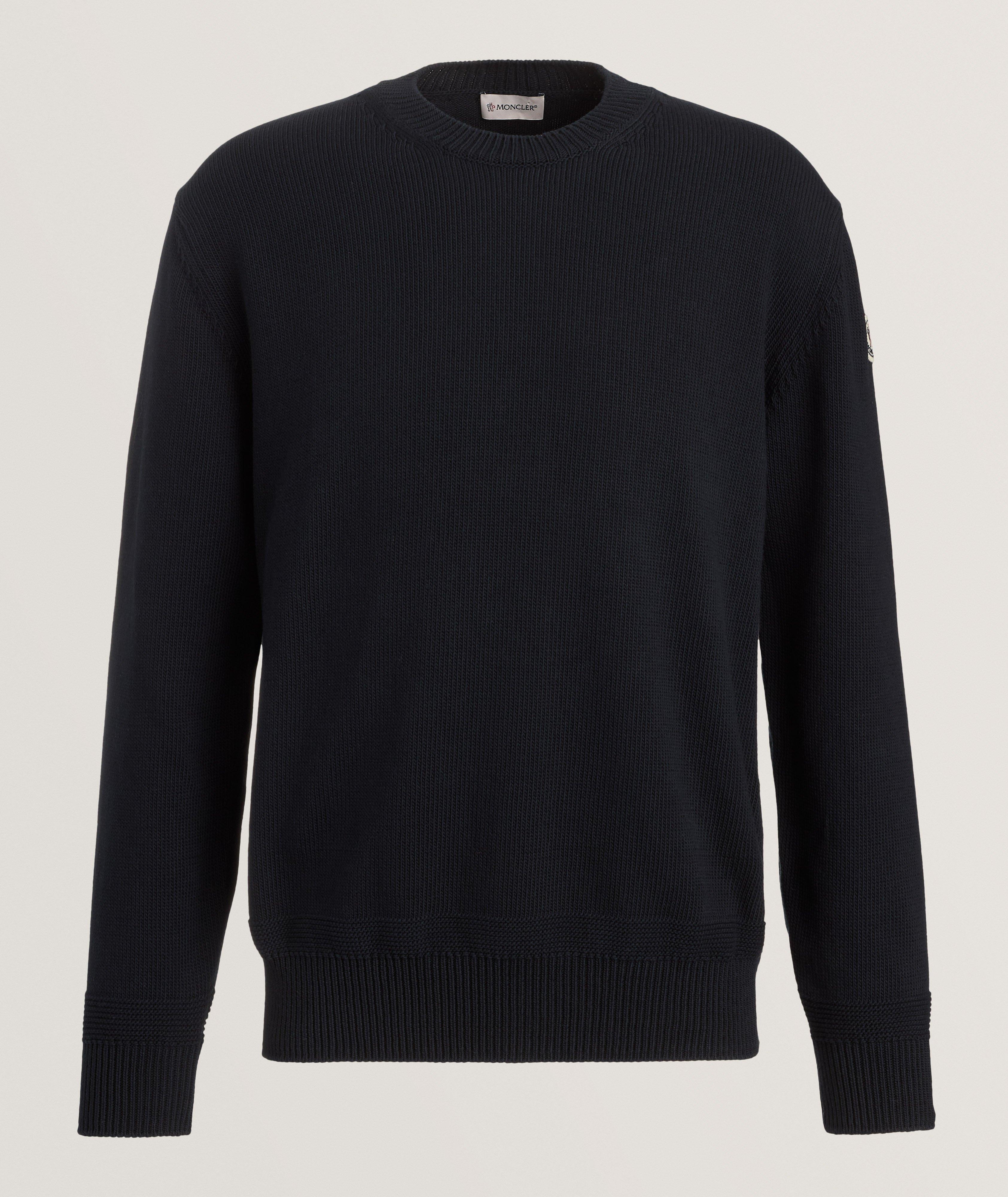 Cotton Knit Crewneck Sweater image 0