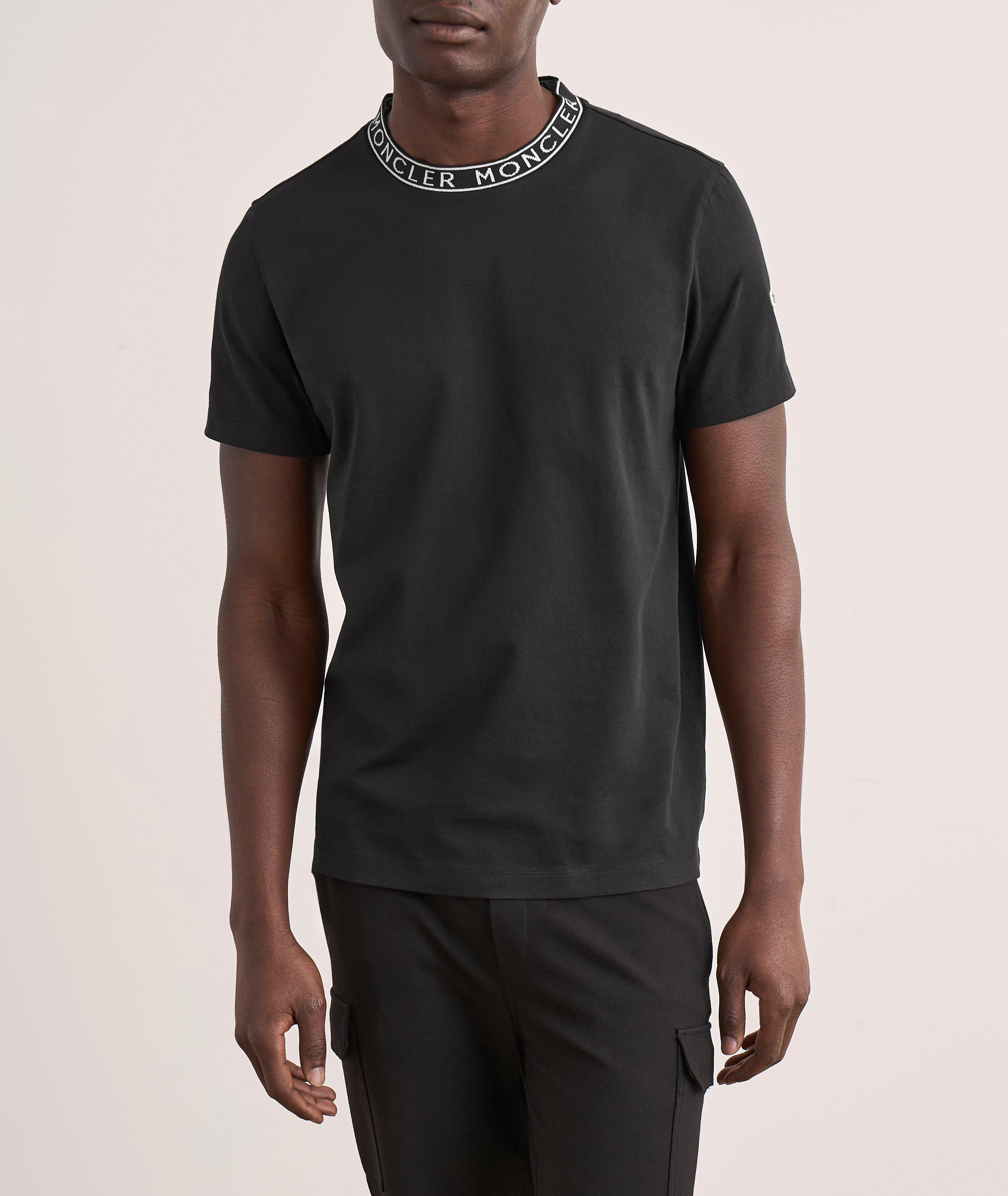 Logo Neck Cotton T-Shirt  image 1