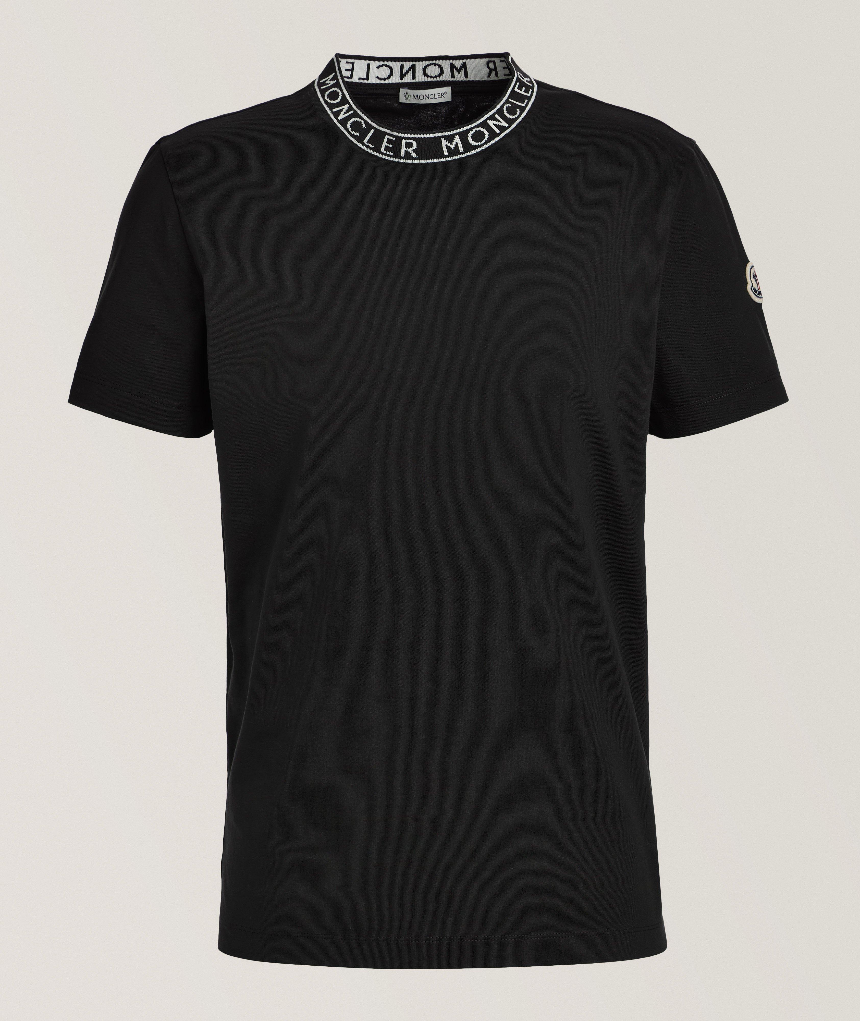 Logo Neck Cotton T-Shirt  image 0