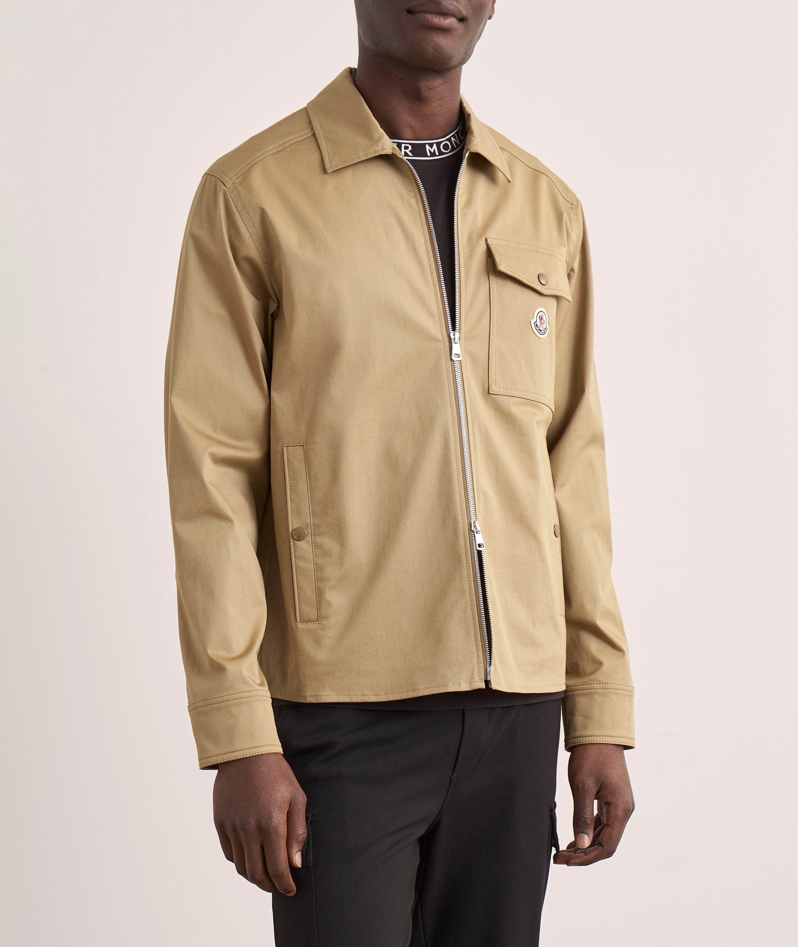 Stretch-Cotton Zip Overshirt  image 1