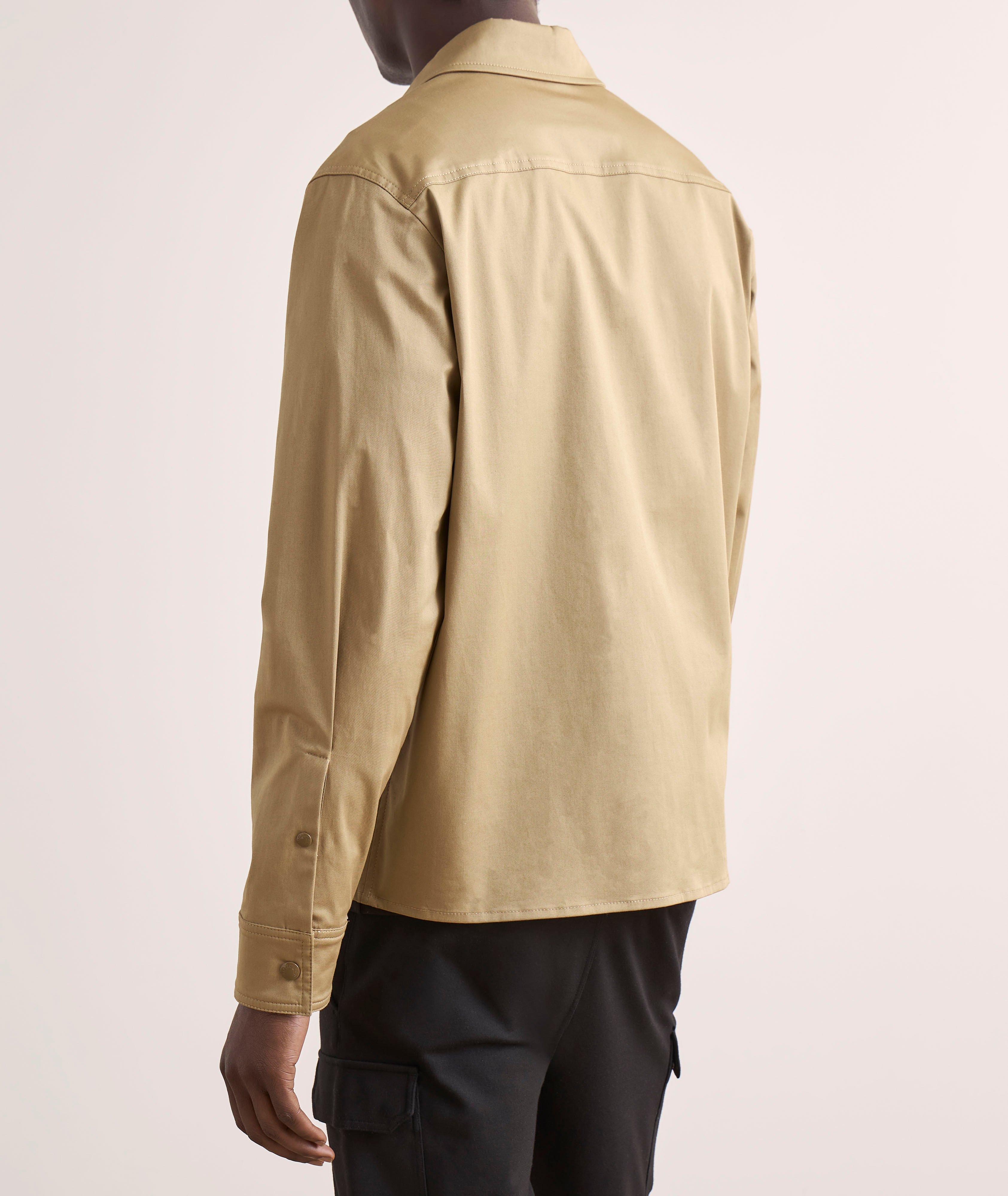 Stretch-Cotton Zip Overshirt  image 2