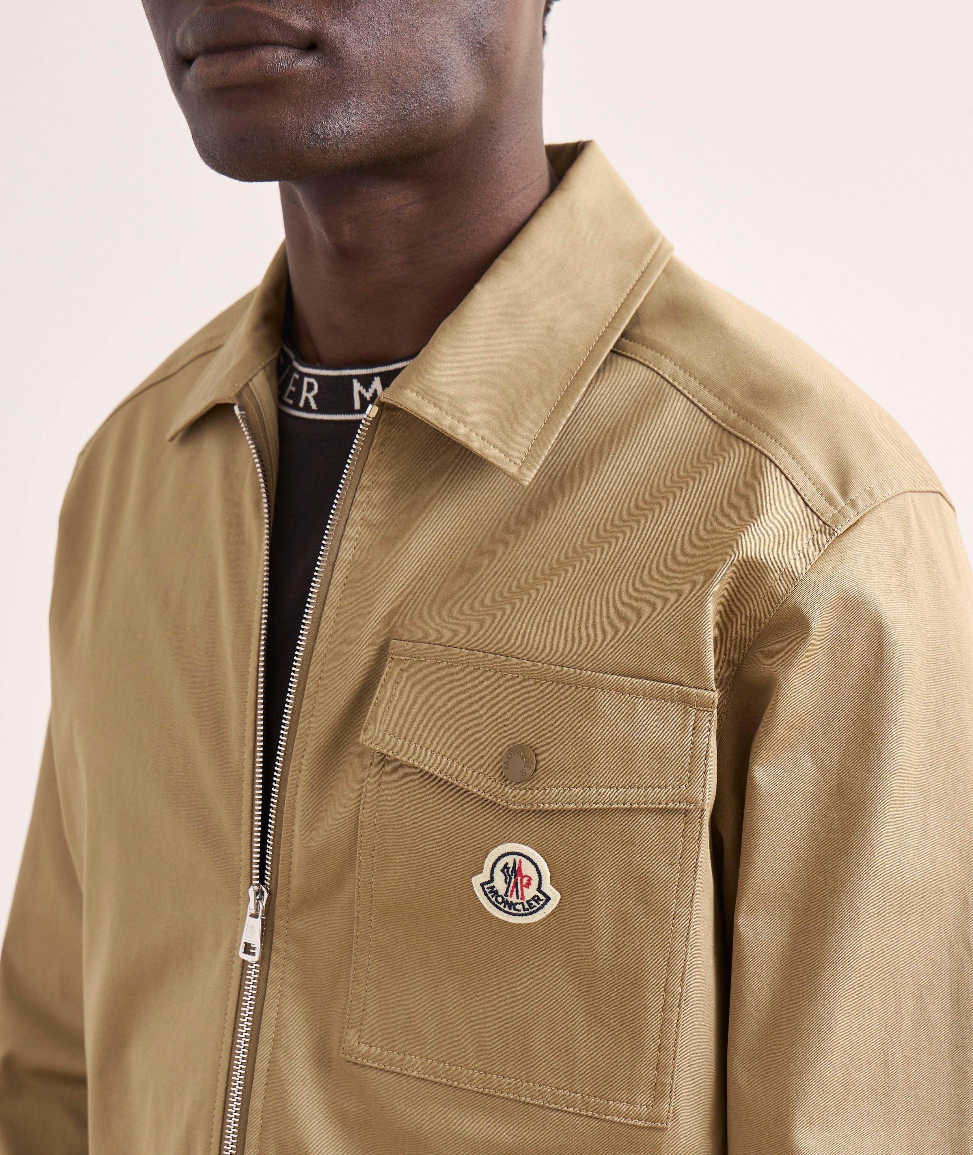 Stretch-Cotton Zip Overshirt  image 3