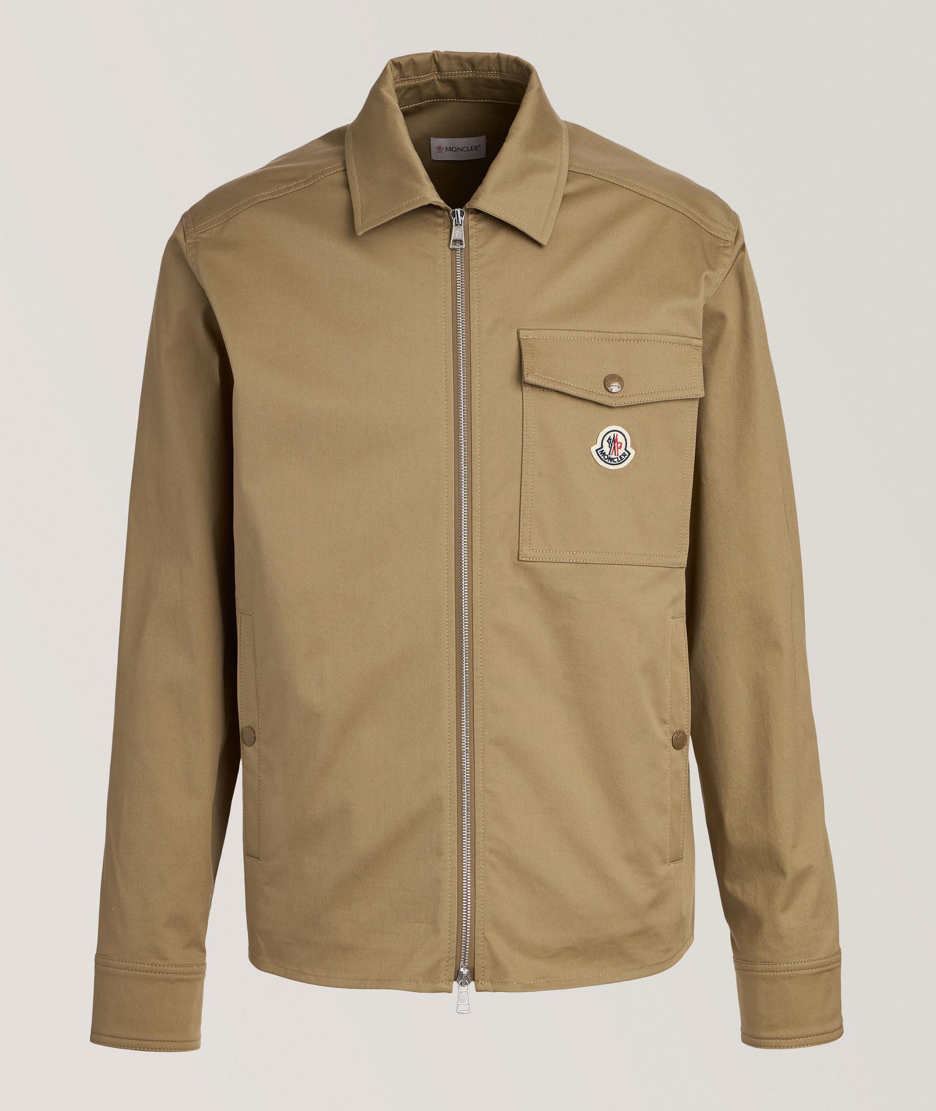 Stretch-Cotton Zip Overshirt  image 0