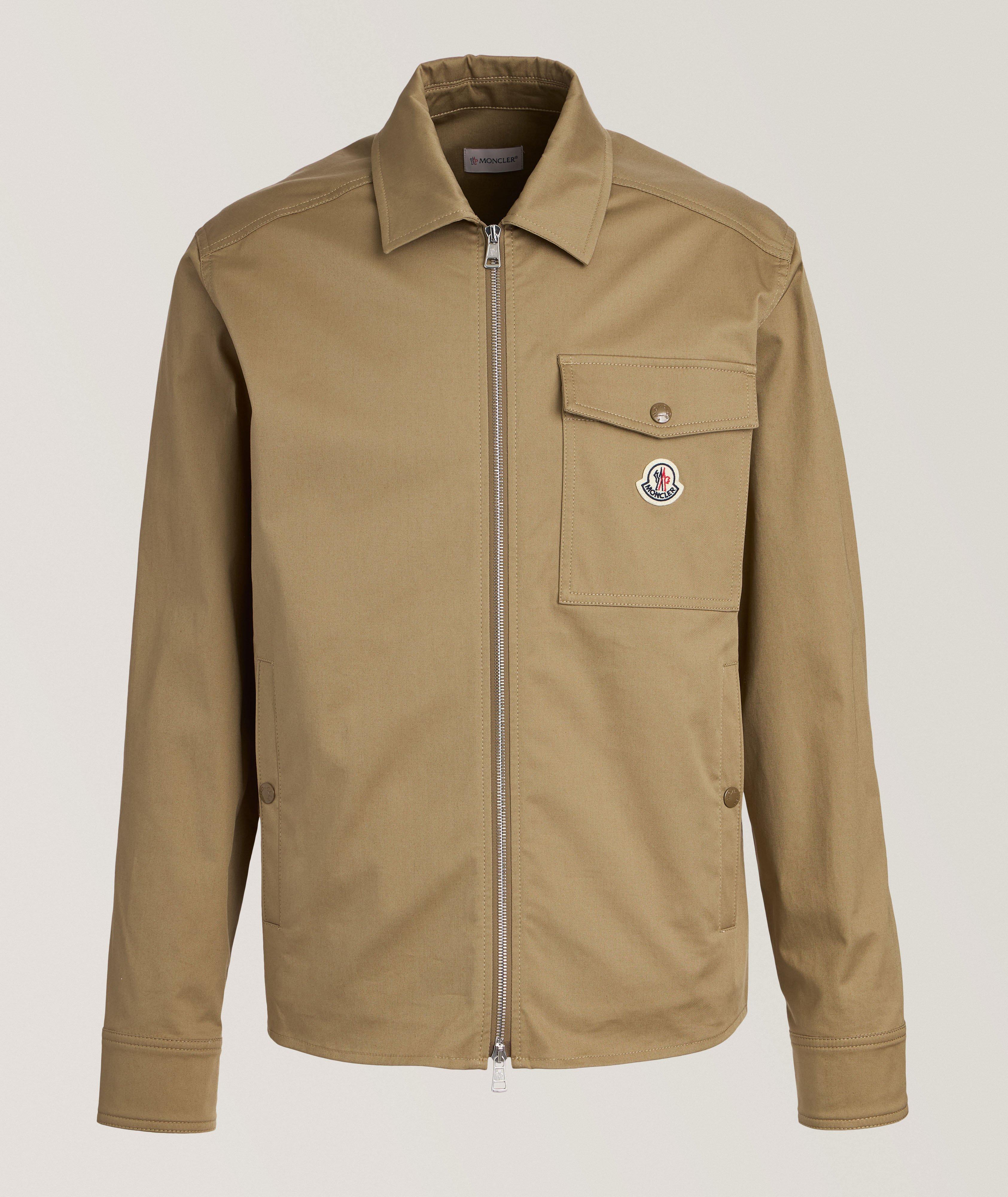 Stretch-Cotton Zip Overshirt  image 0