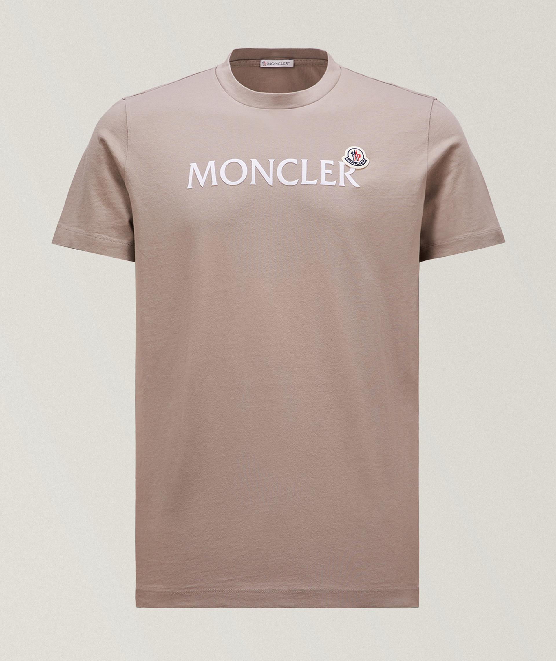 T-shirt en coton avec logo floqué image 0