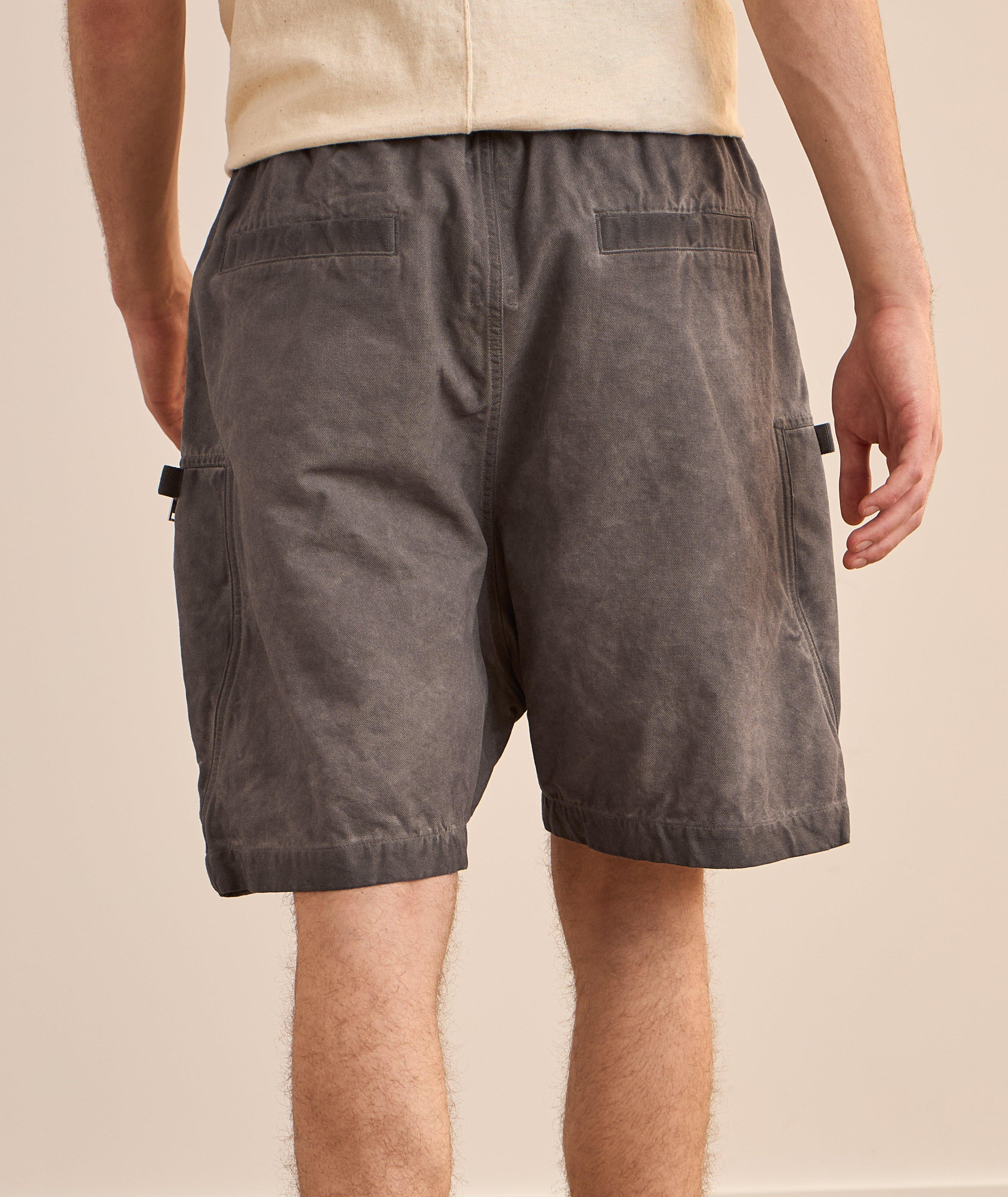 Cotton Canvas Bauhaus Zip-Pocket Shorts image 2