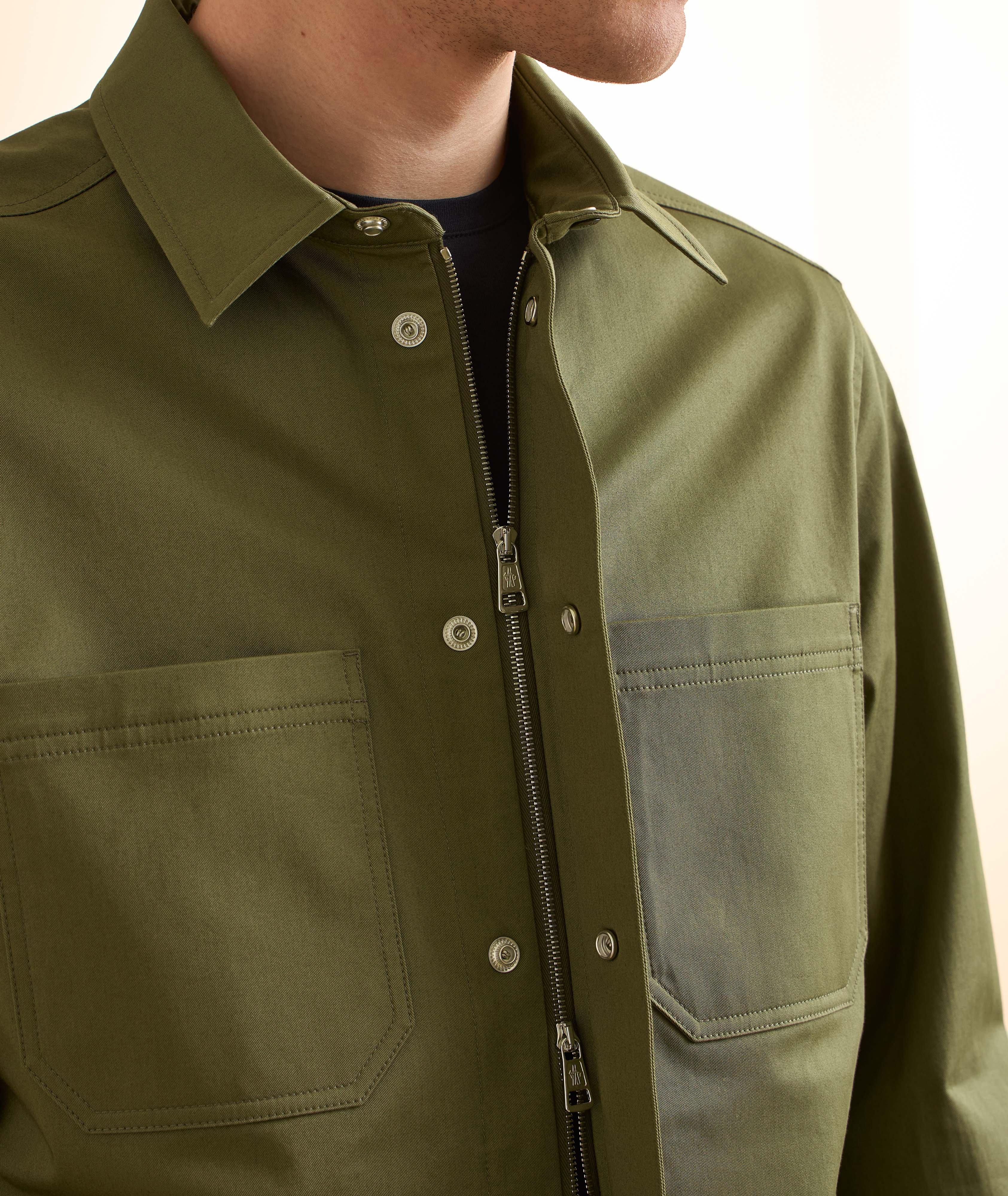 Surchemise en gabardine de coton extensible image 4
