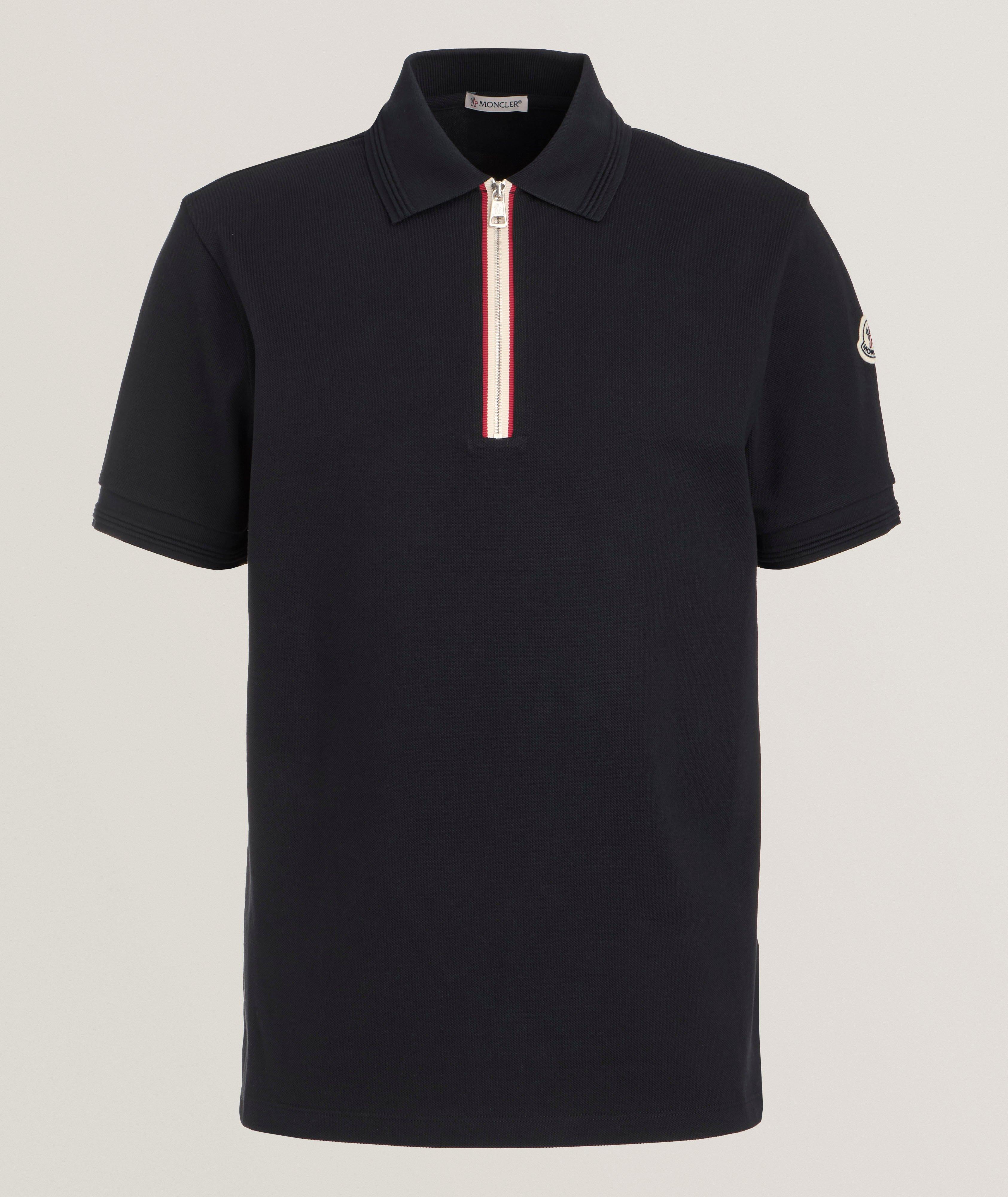 MNCLR SS NVY RWB ZIP POLO image 0