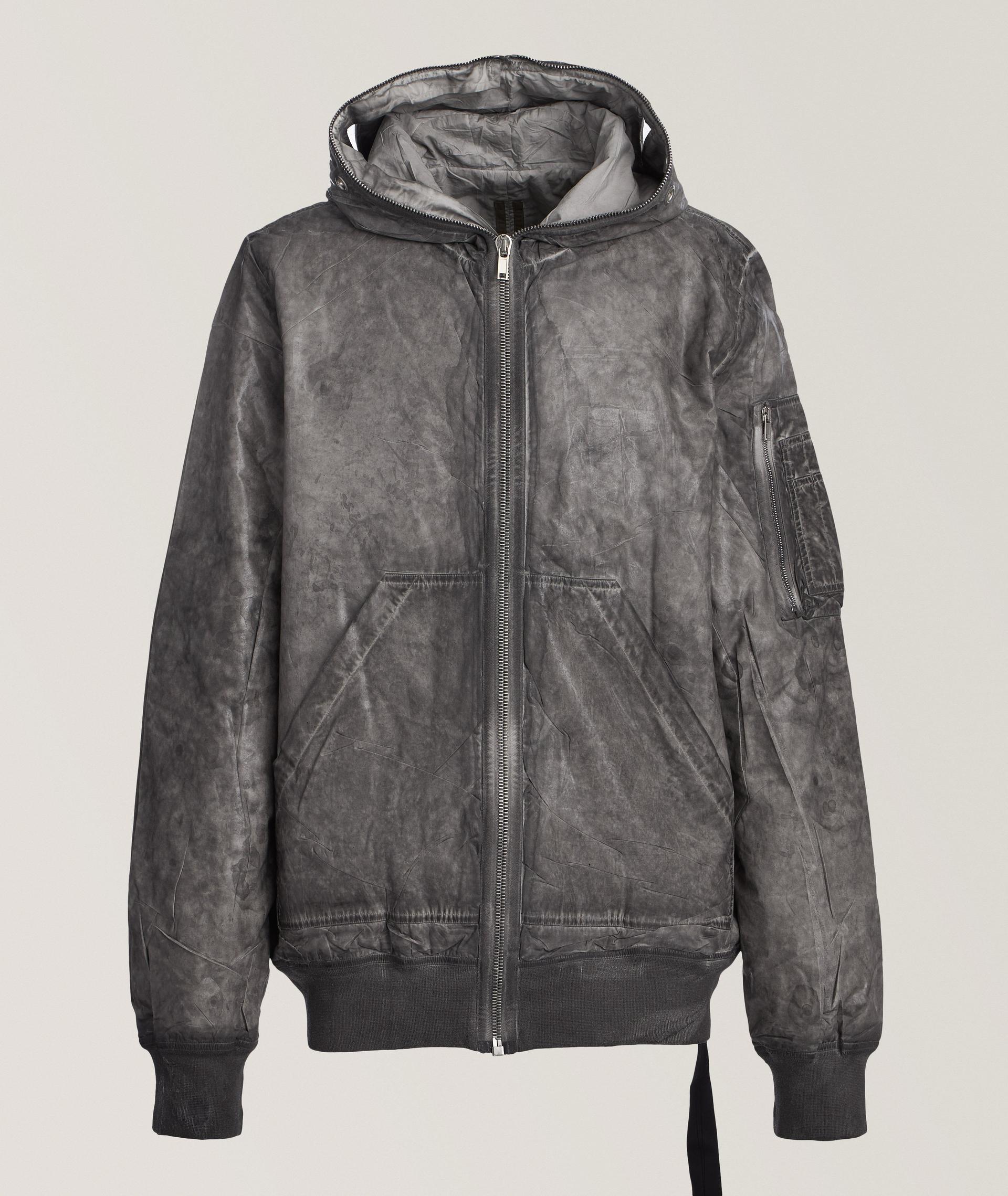 Blouson de style aviateur à effet métallisé image 0